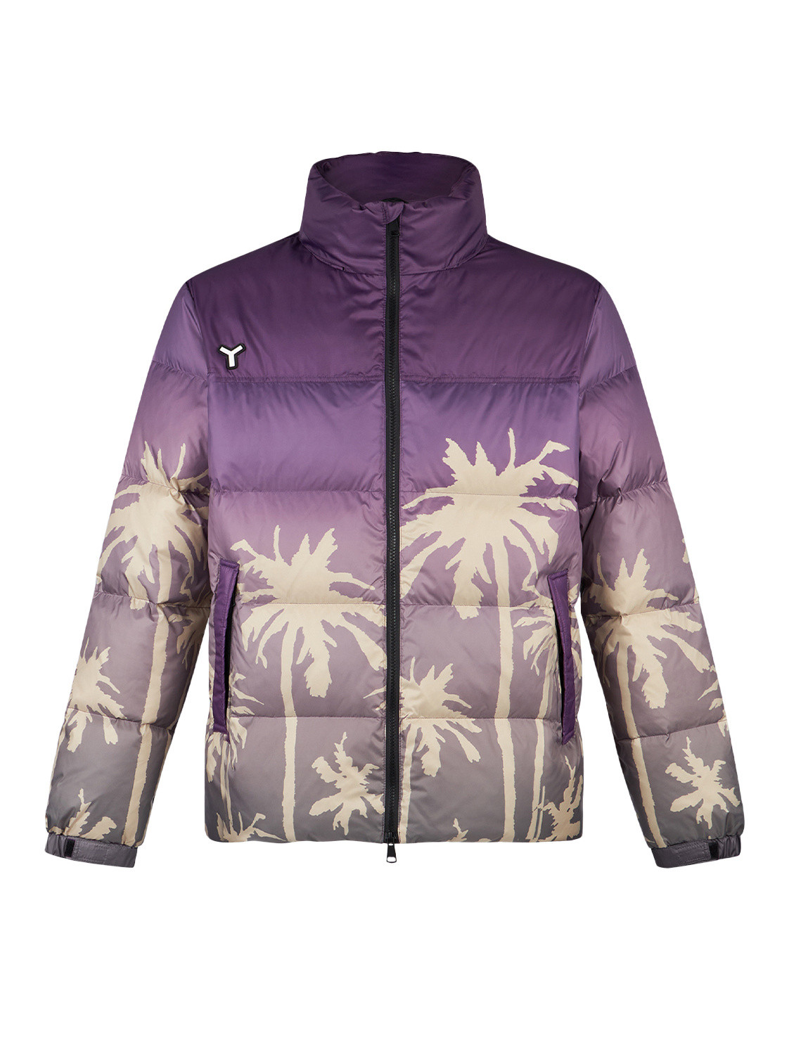 Yes I Am - Down jacket with reversible print, Purple, large image number 0