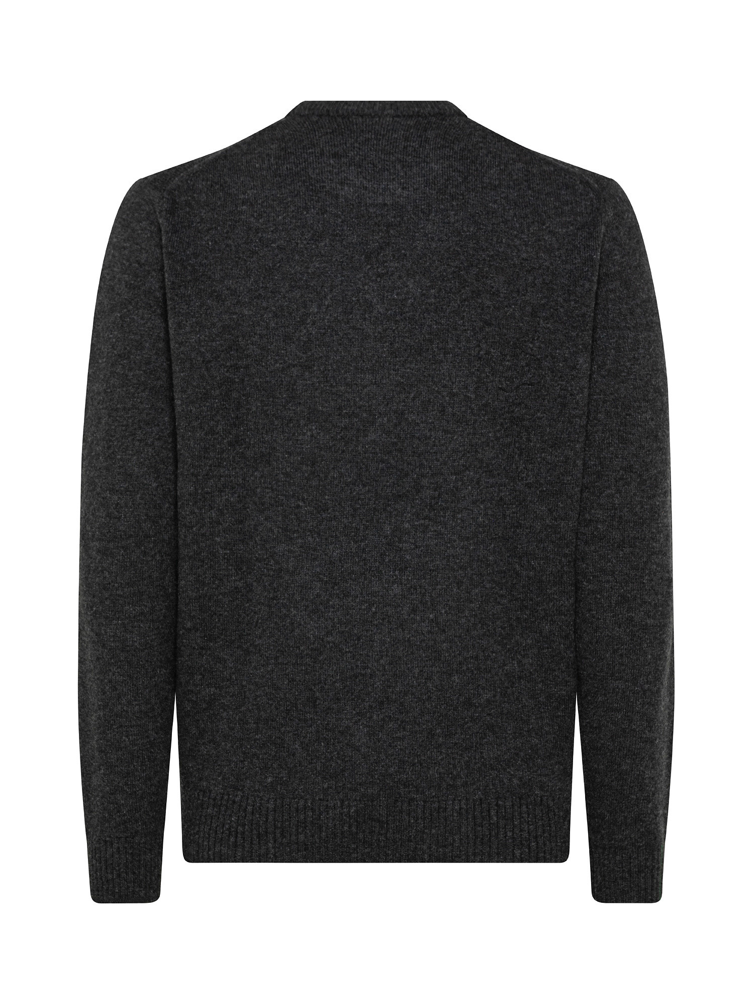 Men's organic cotton crew neck sweater, Grey, large image number 1