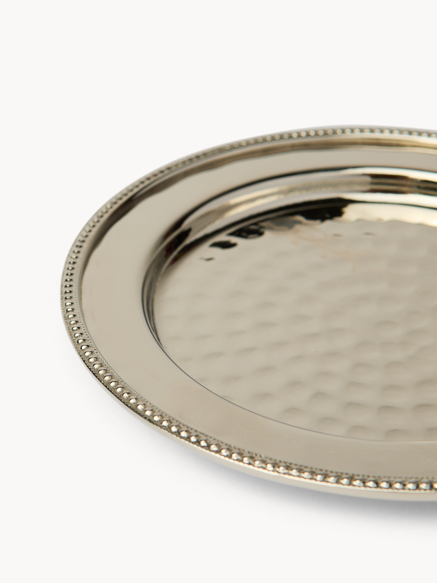 Sottobottiglia basso in silver plated, Grigio argento, large image number 1