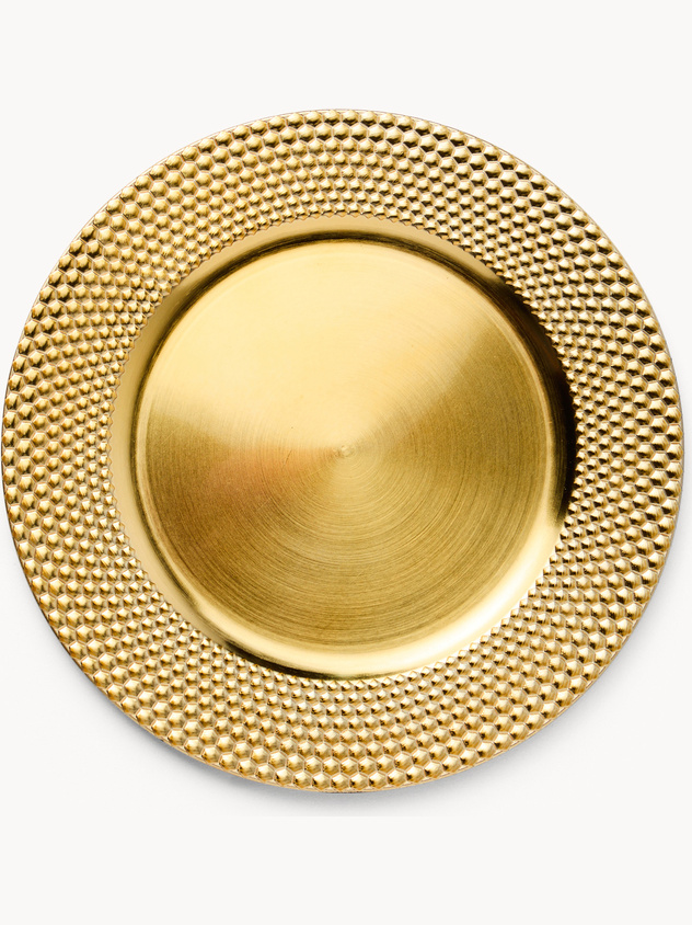 Sottopiatto con falda martellata