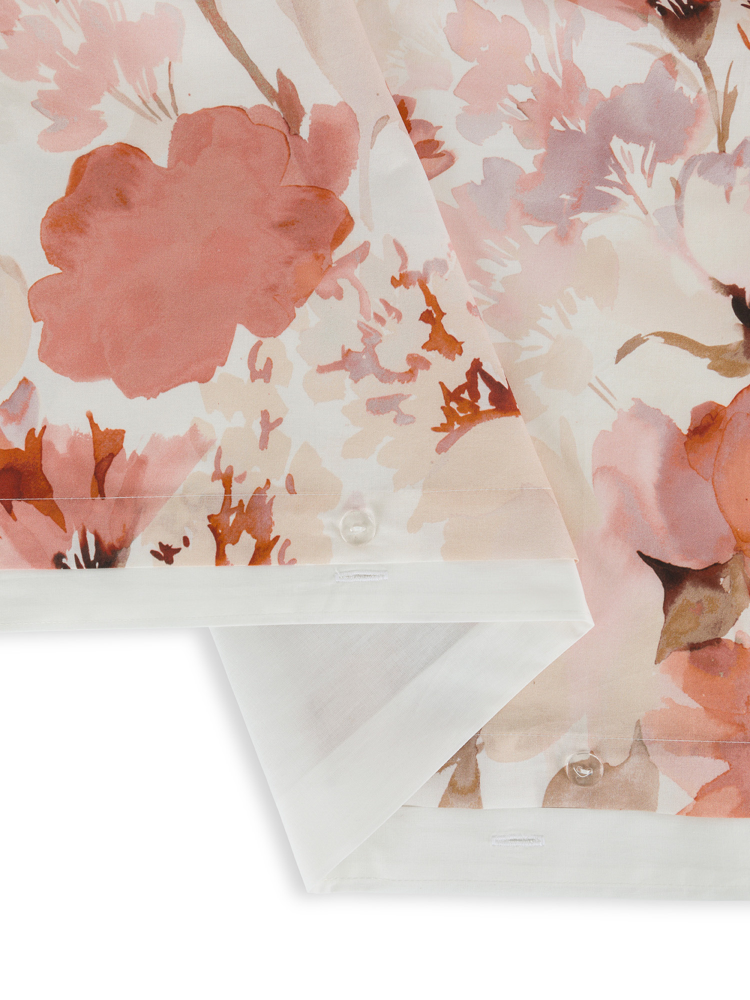 Floral patterned cotton duvet cover set, Multicolor, large image number 1