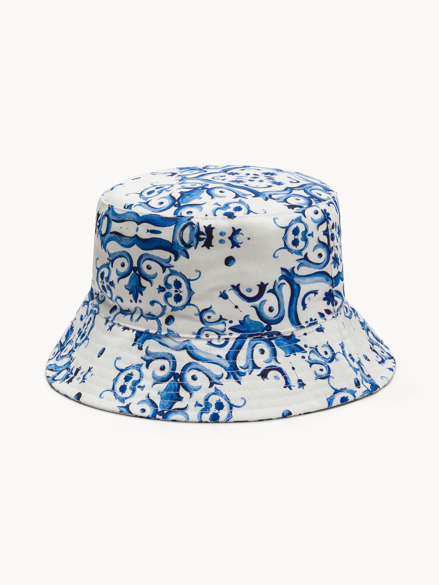 Cappello bucket motivo sicilia, Azzurro, large image number 0