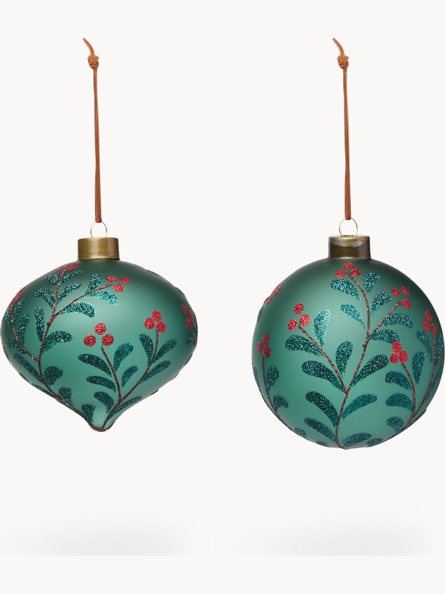 Glass tree decoration