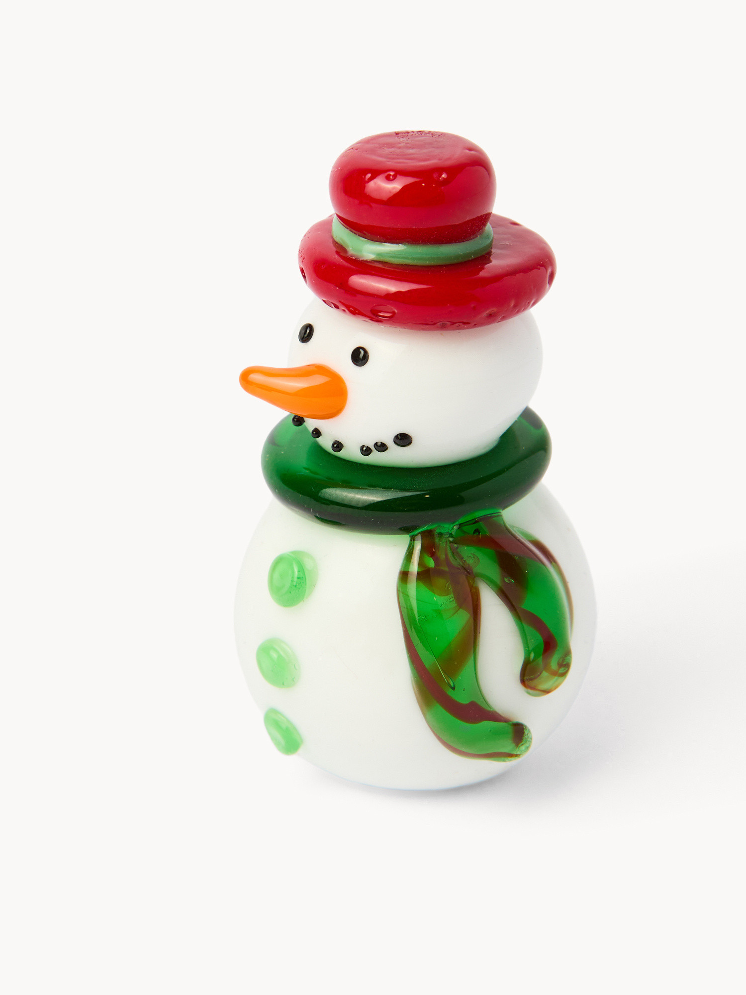 Small glass Christmas decoration with gift box, Multicolor, large image number 1