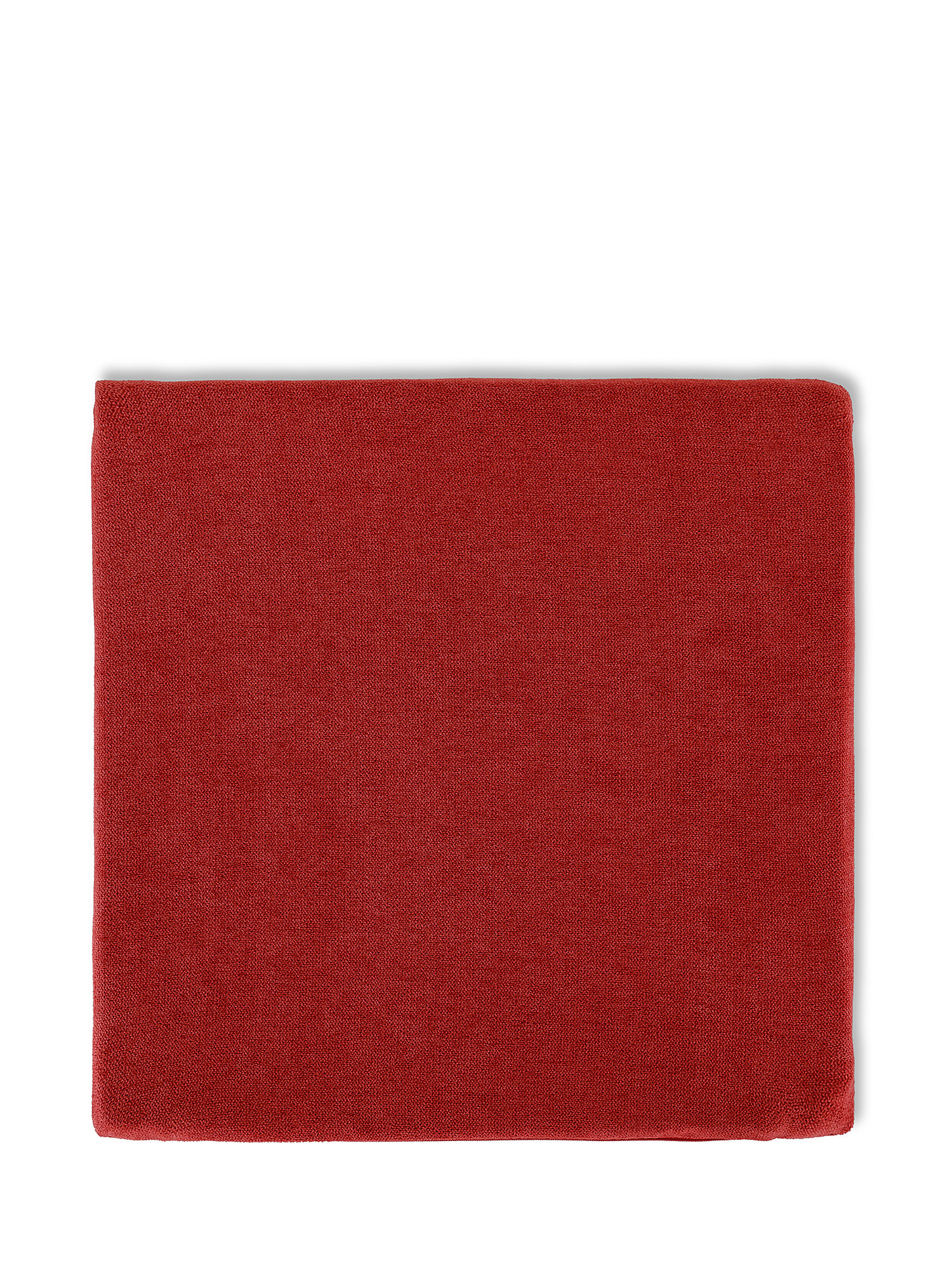 Cuscino da sedia in cotone tinta unita, Rosso, large image number 0