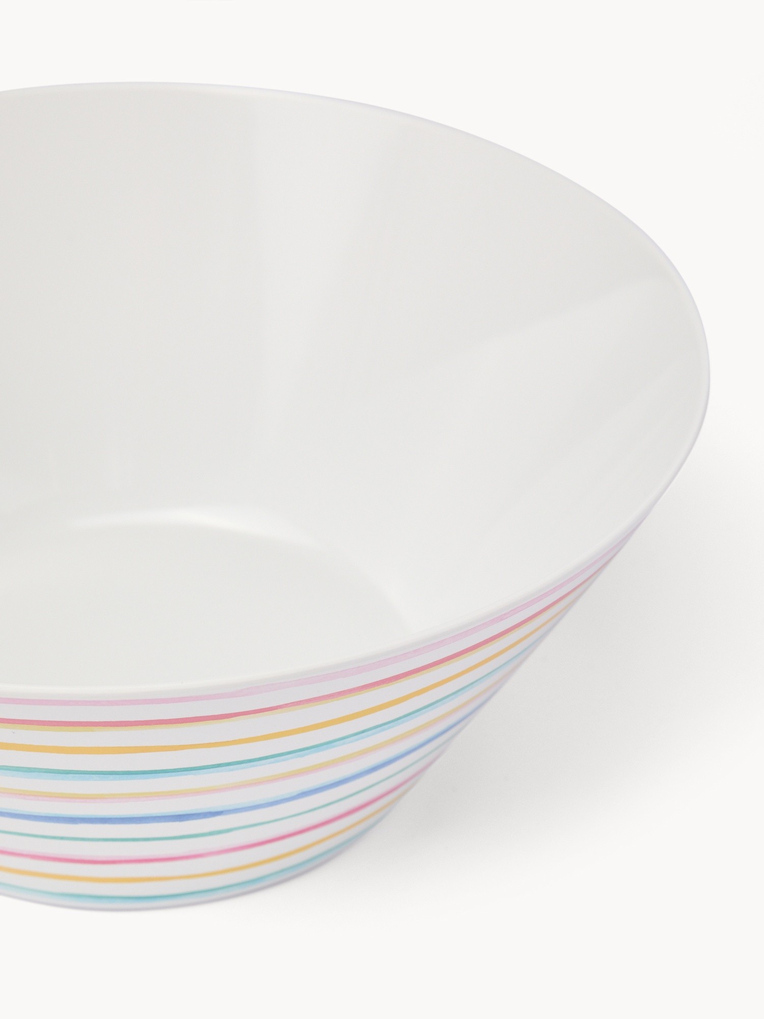 Striped melamine salad bowl - Discounted price, Multicolor, large image number 1