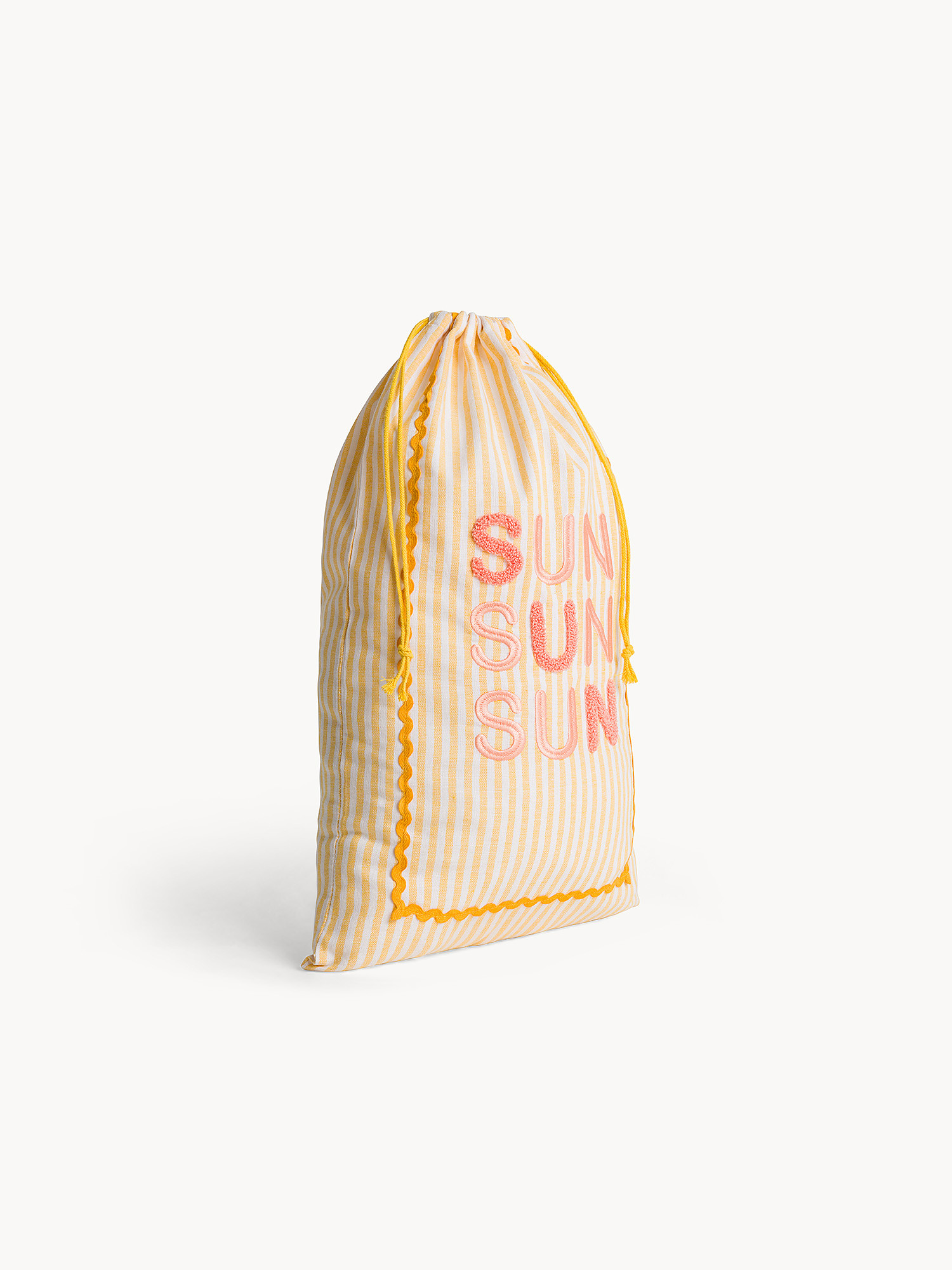 Borsa in puro cotone Sun, Giallo, large image number 1