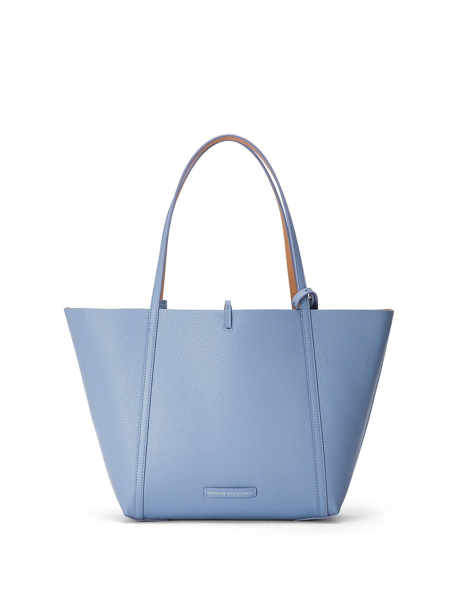 Armani Exchange - Reversible tote bag with logo, Light Blue, large image number 0