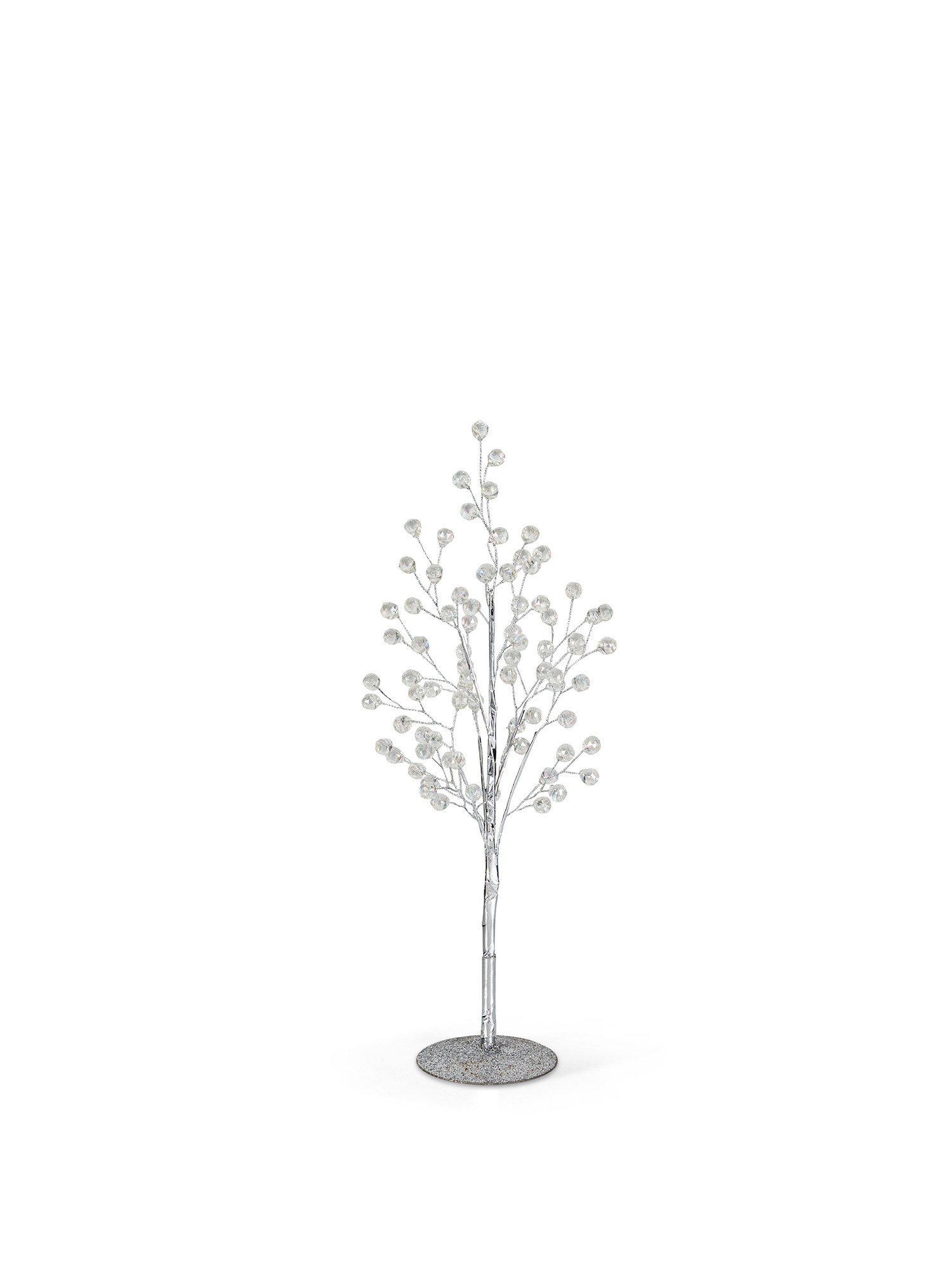 Decorative tree with plastic diamonds, White, large image number 0