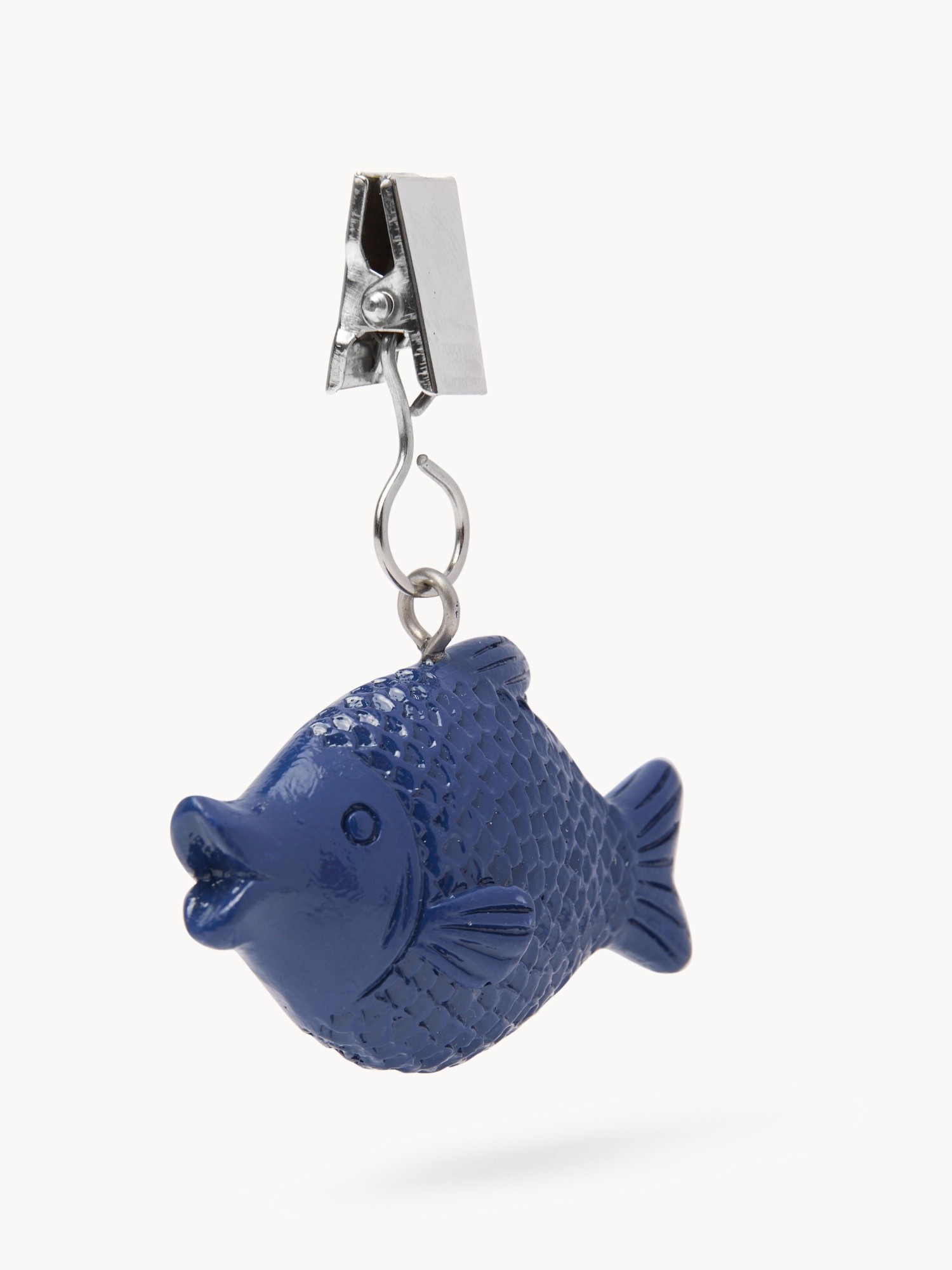 Set of 4 Fish-Shaped Tablecloth Clips - Introductory Price, Blue, large image number 1