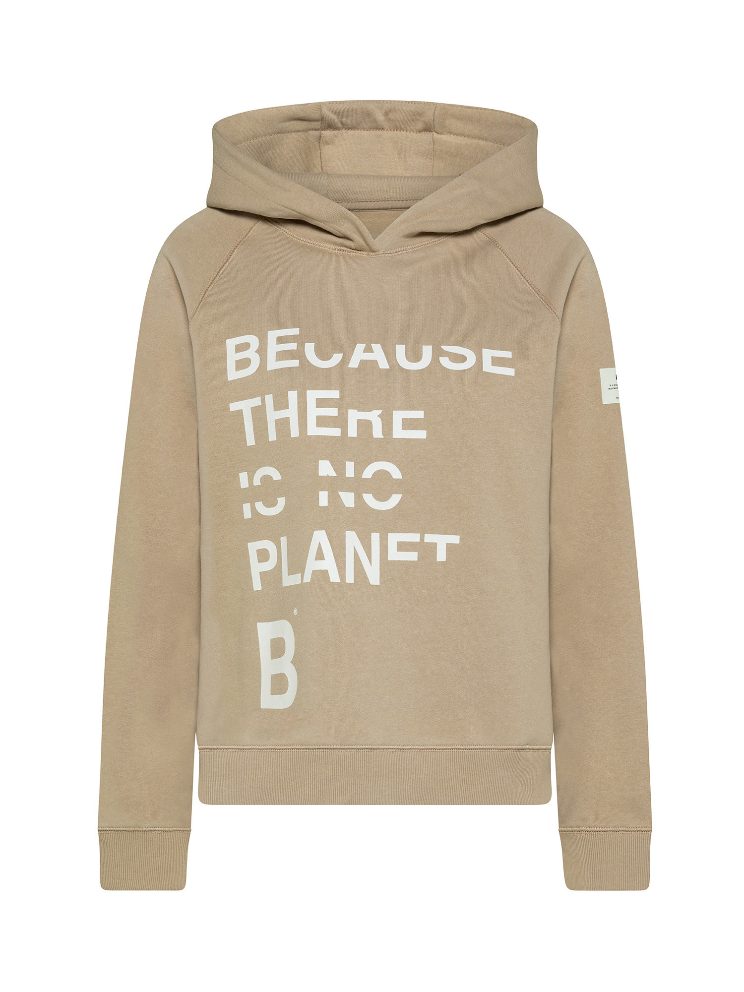 Ecoalf - Plin sweatshirt with print, Beige, large image number 0