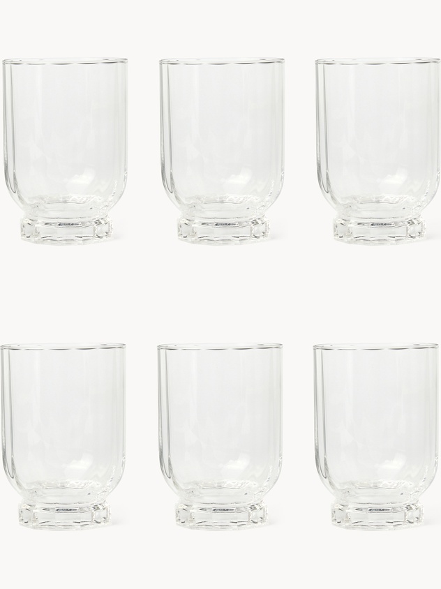 Set 6 bicchieri in vetro Florian