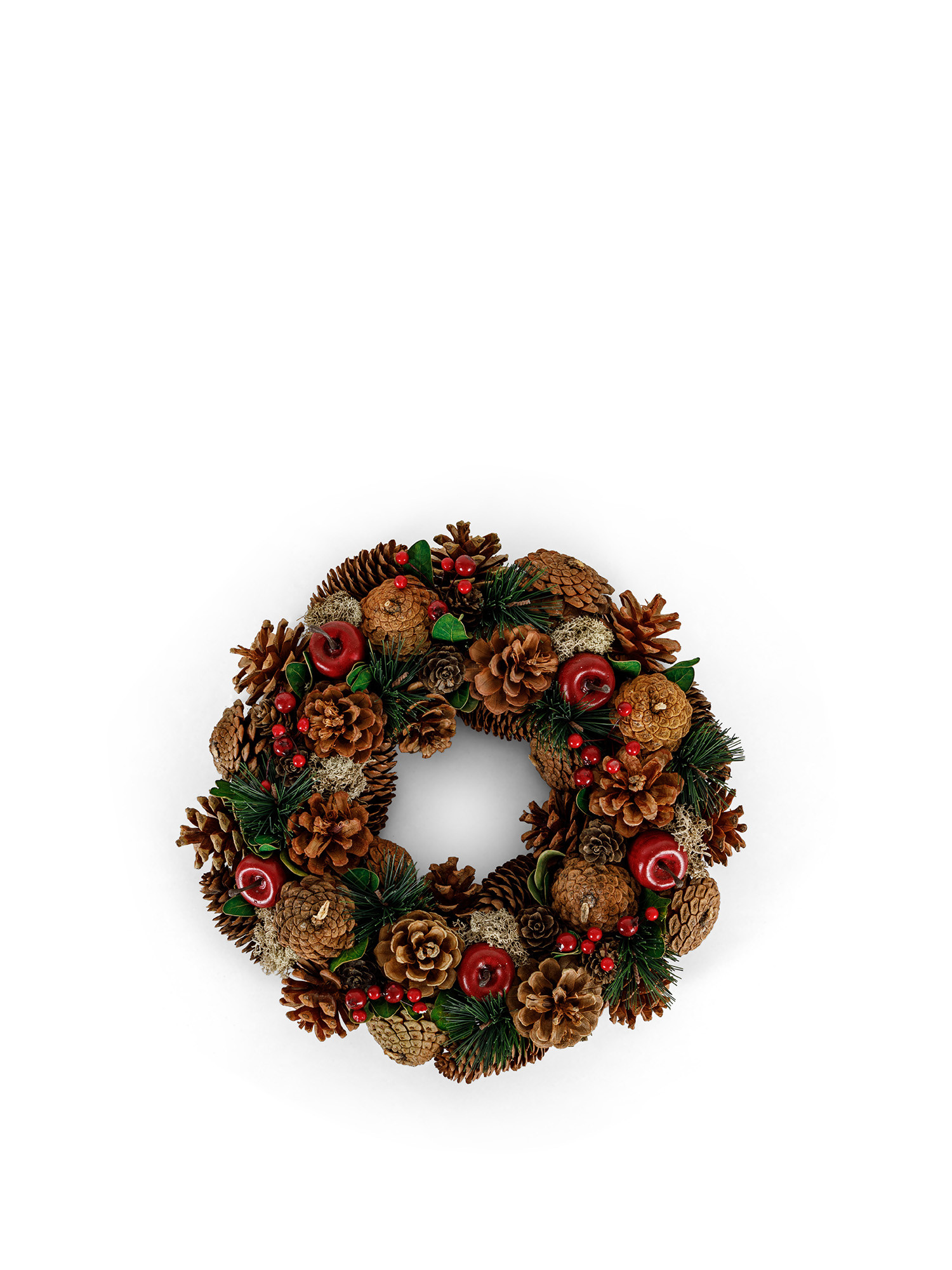 Wreath of pine cones and fruit, Brown, large image number 0