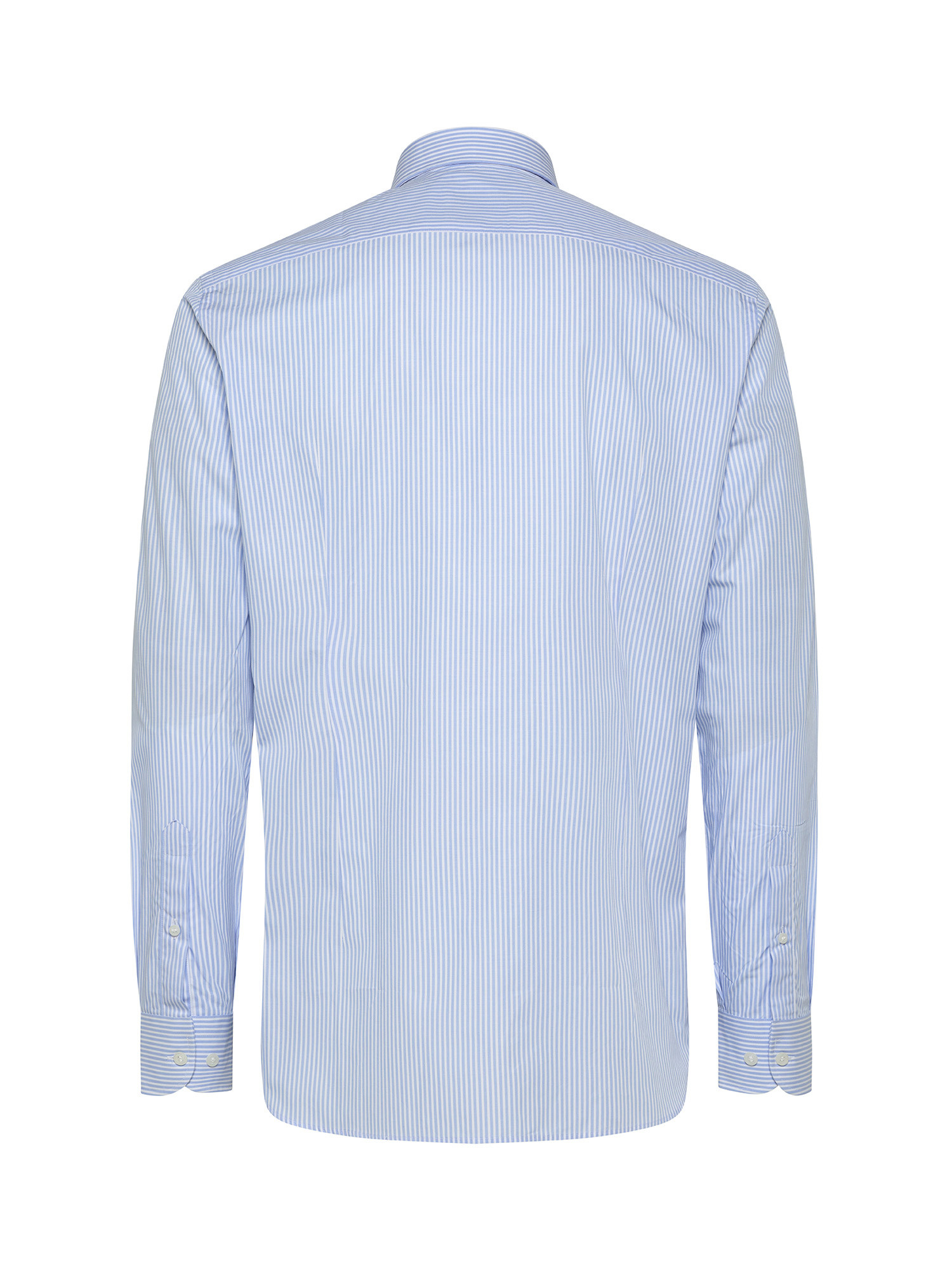 Slim fit shirt in pure cotton, White Milk, large image number 2