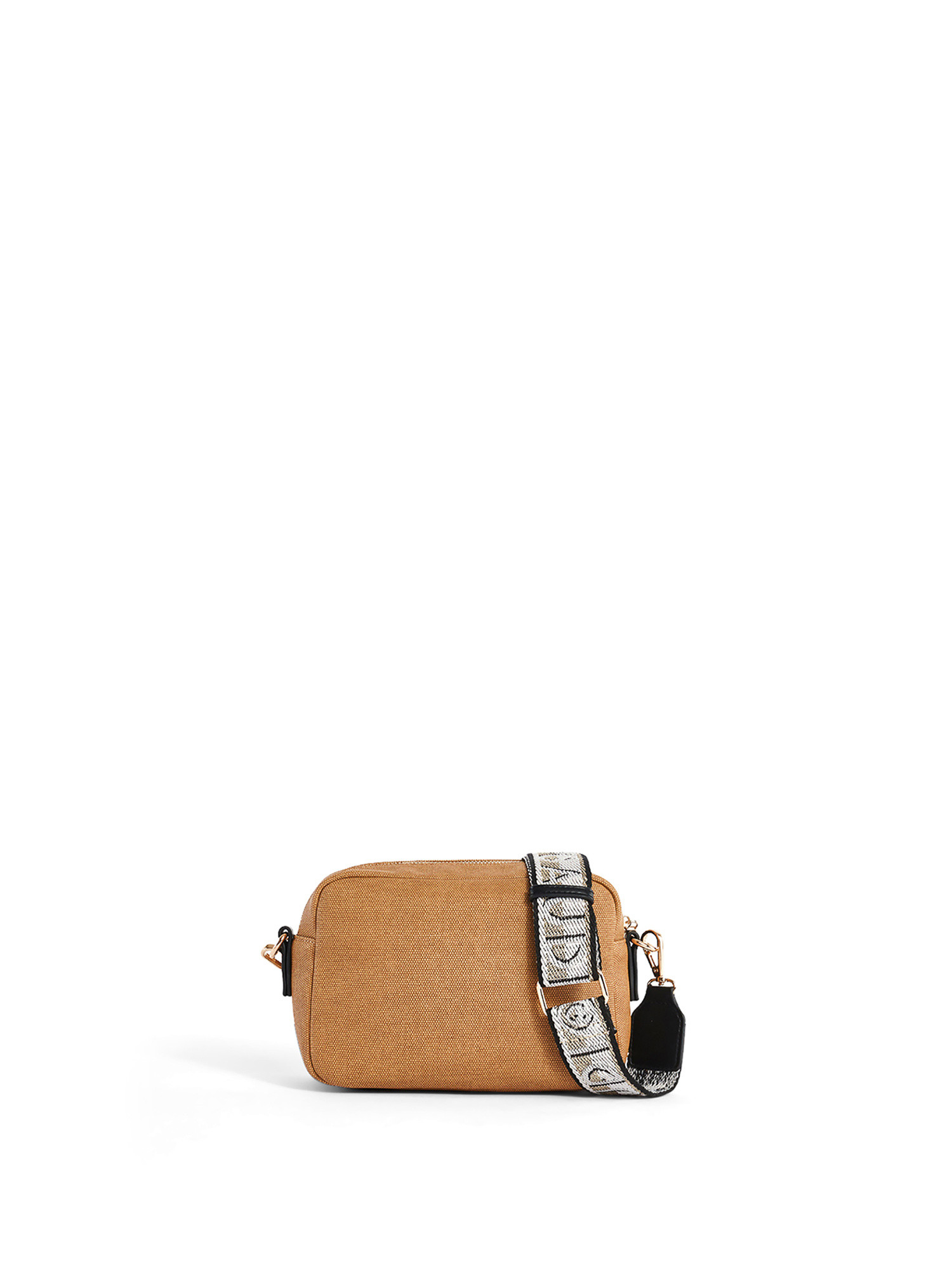 Gaudì - Faux leather crossbody with logo, Camel, large image number 1