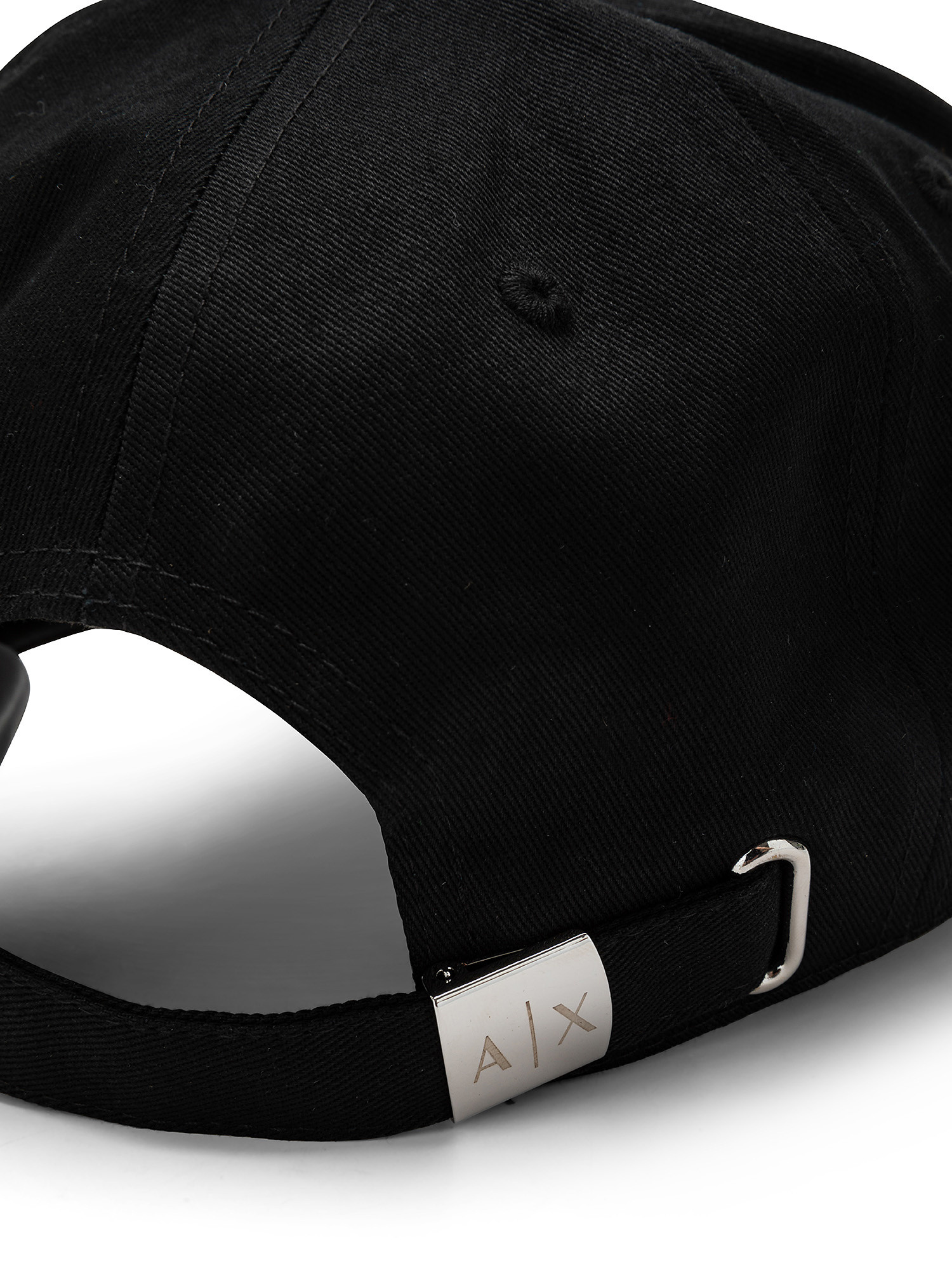 Hat with peak and logo, Black, large image number 1