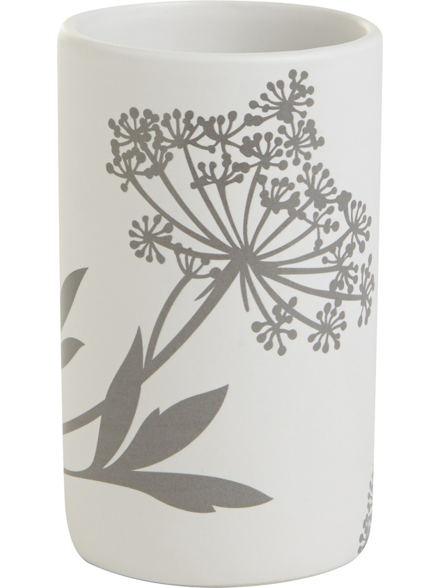 Portaspazzolino ceramica floreale