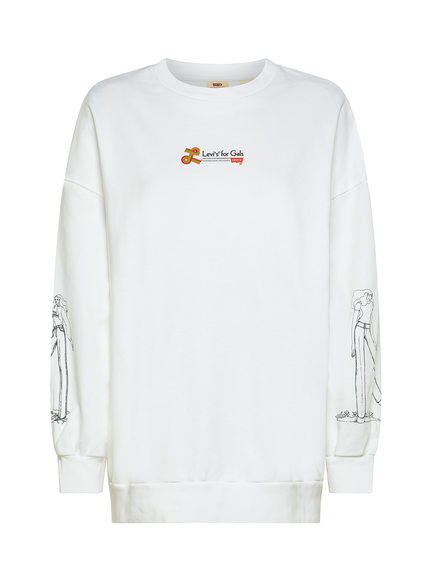 Prism printed crewneck sweatshirt, White, large image number 0