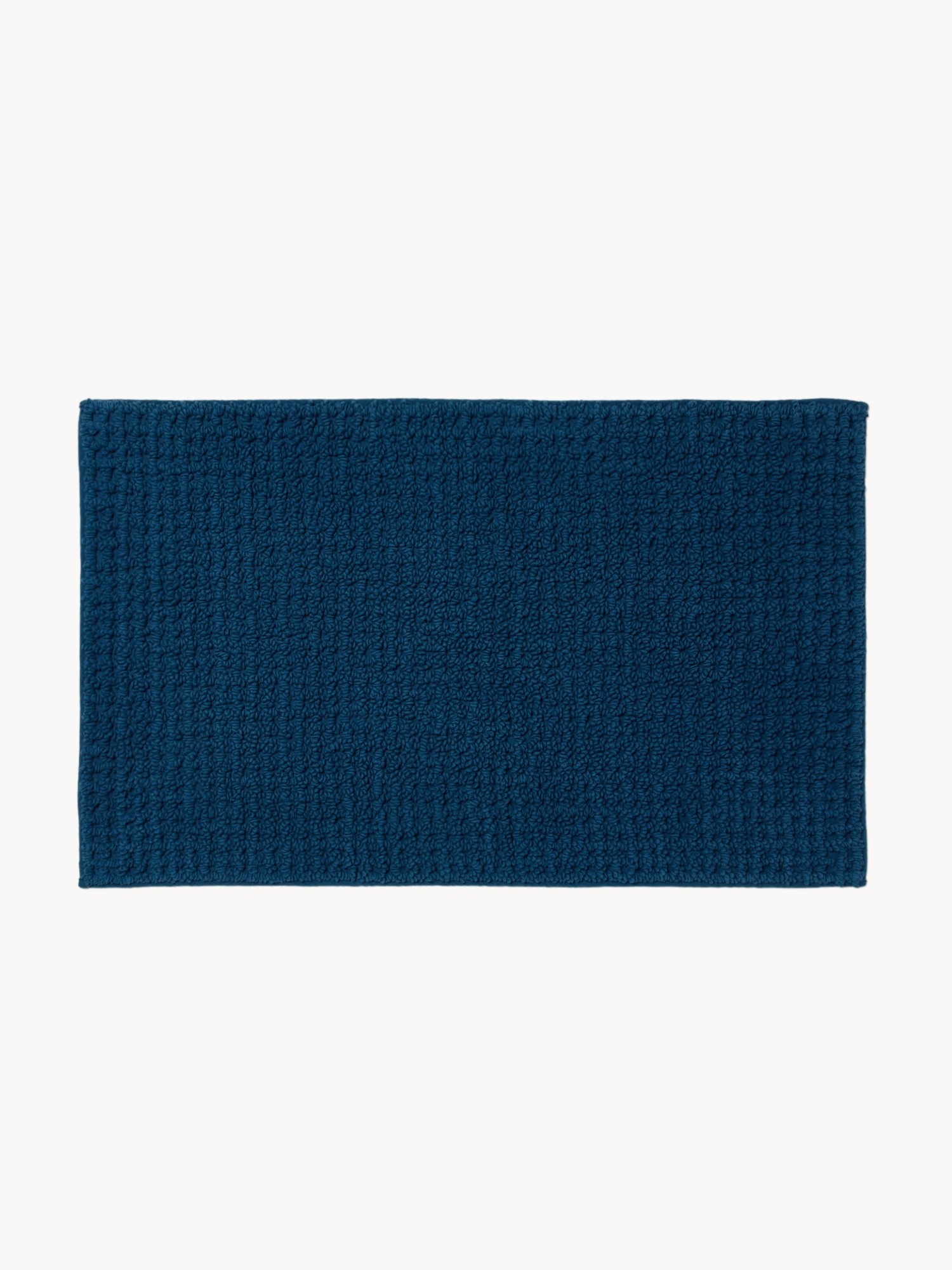 Bath mat with honeycomb pattern, Blue, large image number 0