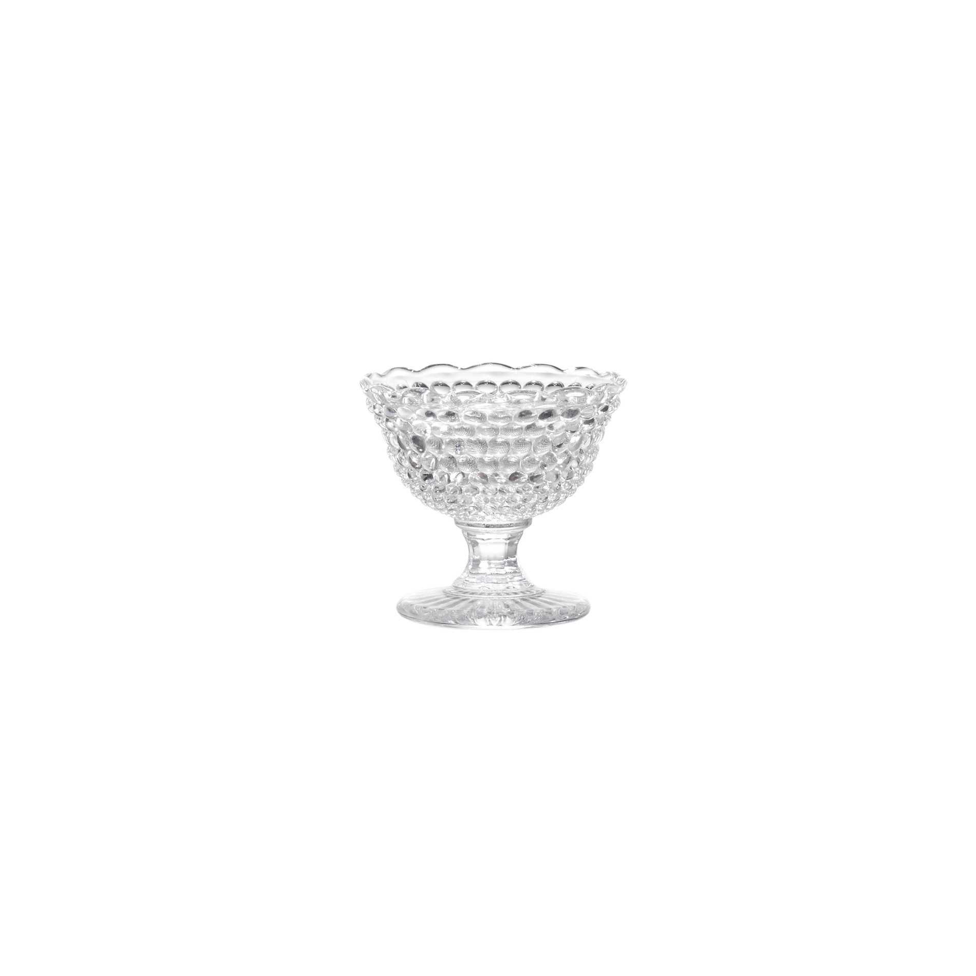 Diamond cut glass bowl, Transparent, large image number 0