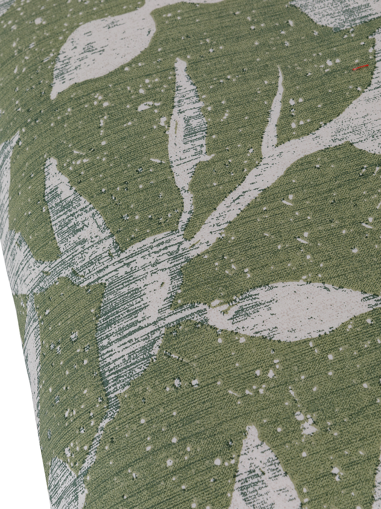 Federa cotone percalle fantasia foliage, Verde, large image number 1