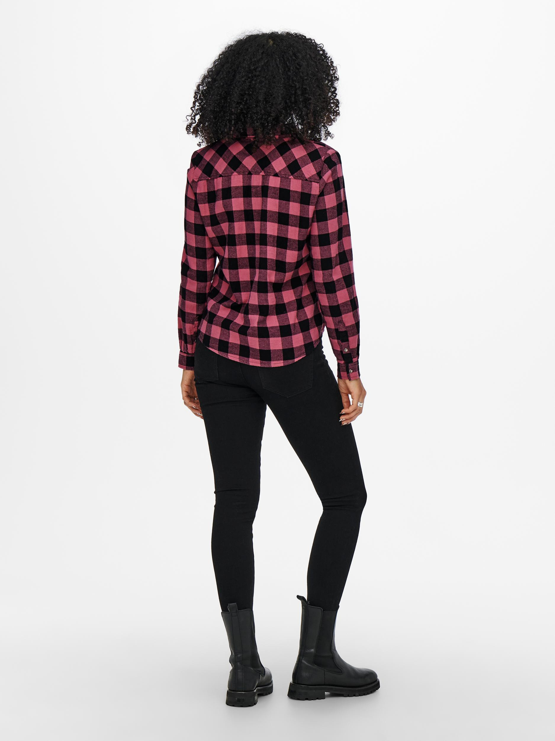 shirt with checked pattern, Dark Pink, large image number 6