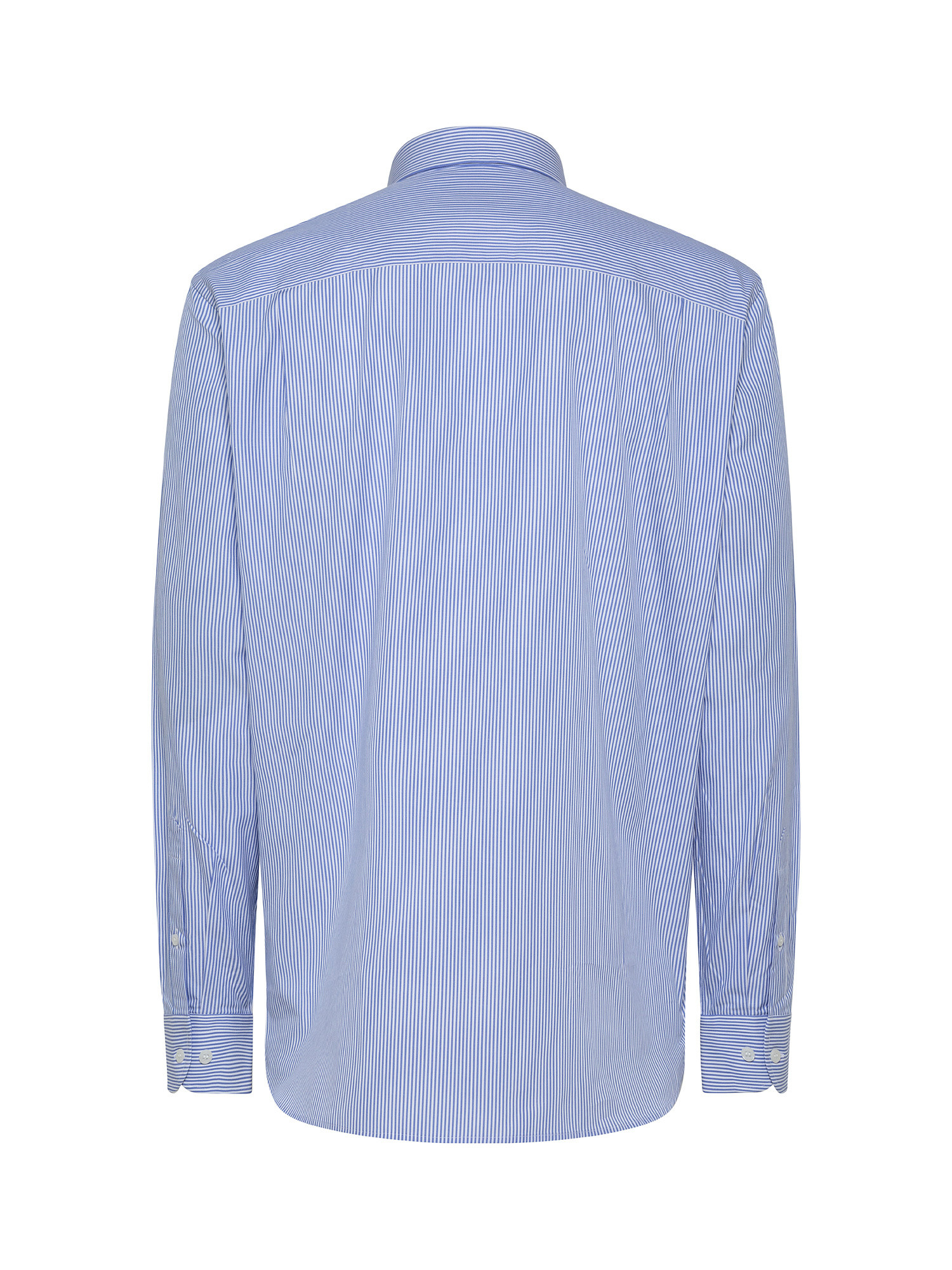 Regular fit cotton poplin shirt, Light Blue, large image number 1