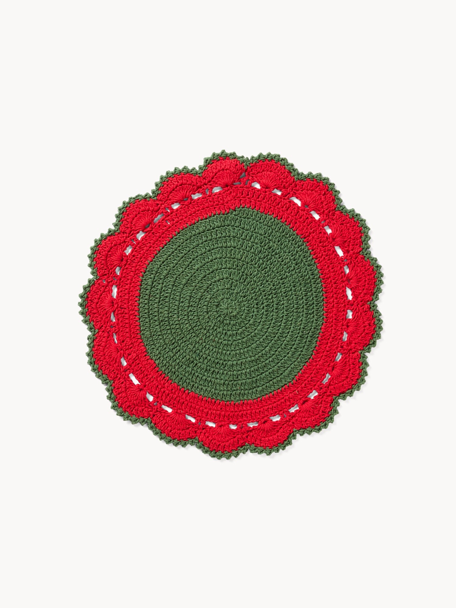 Pure cotton crochet placemat, Multicolor, large image number 0