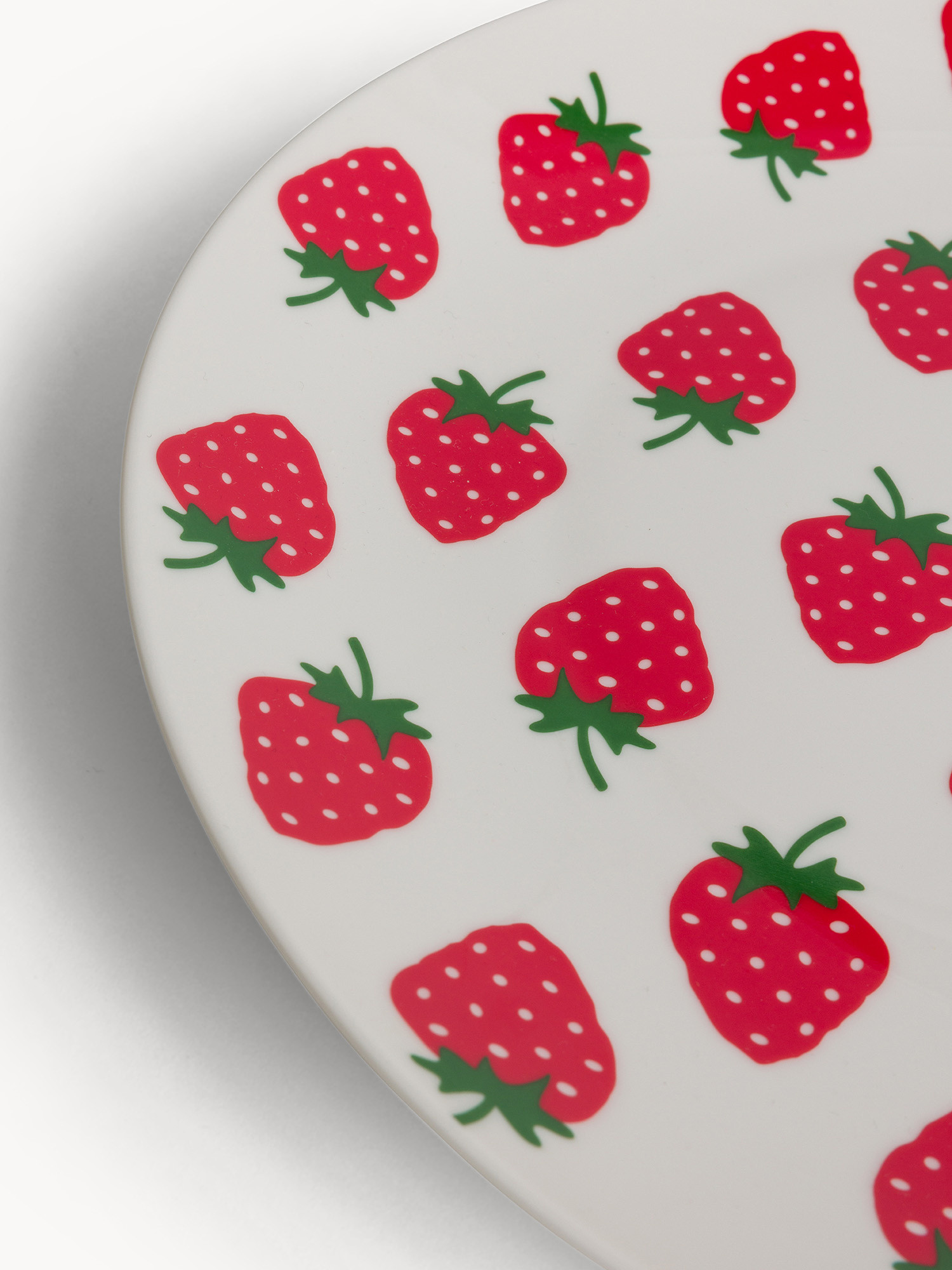 Piatto da portata new bone china motivo fragoline, Multicolor, large image number 1