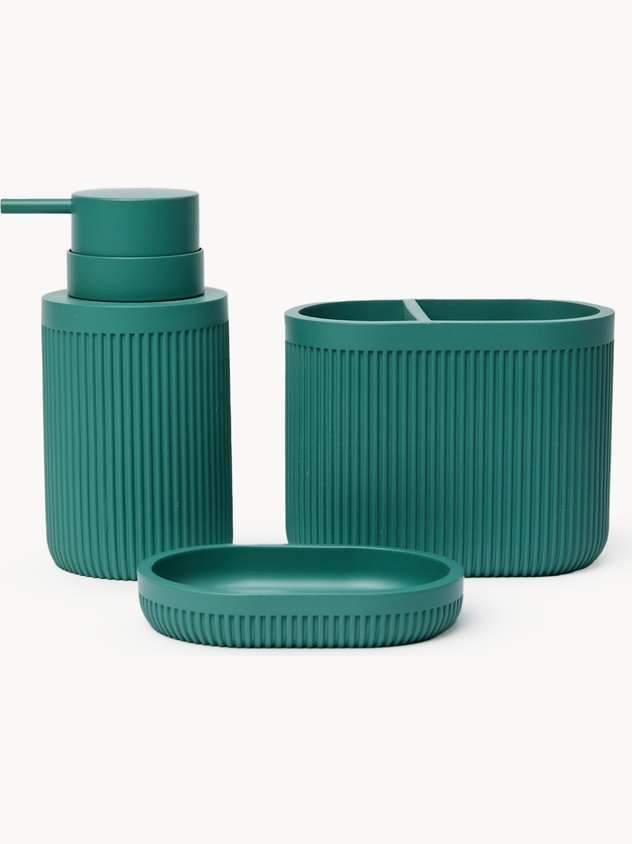 Solid color polyresin soap dish