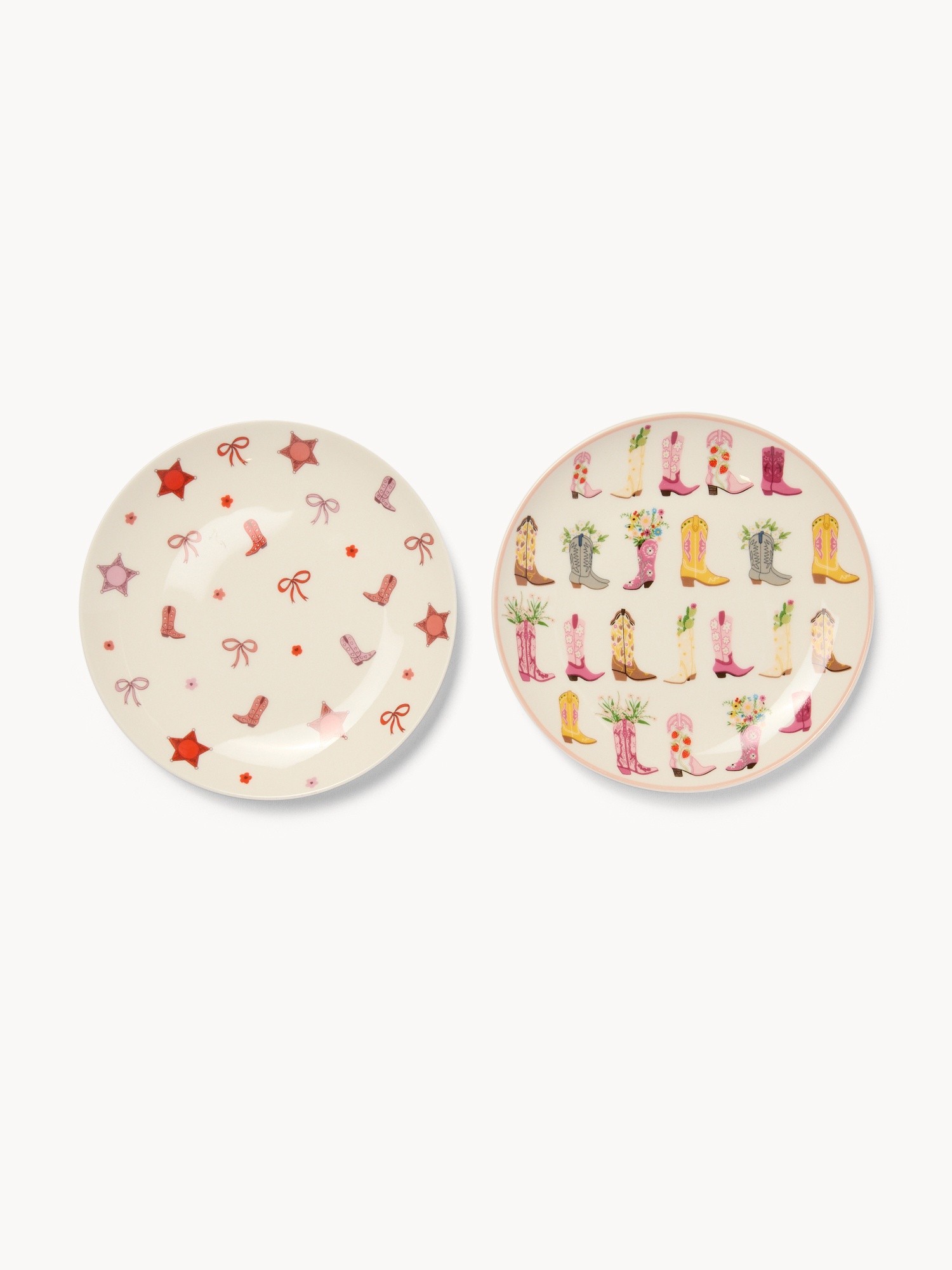 Piattini pane in new bone china motivo stivali - Prezzo di lancio, Multicolor, large image number 0