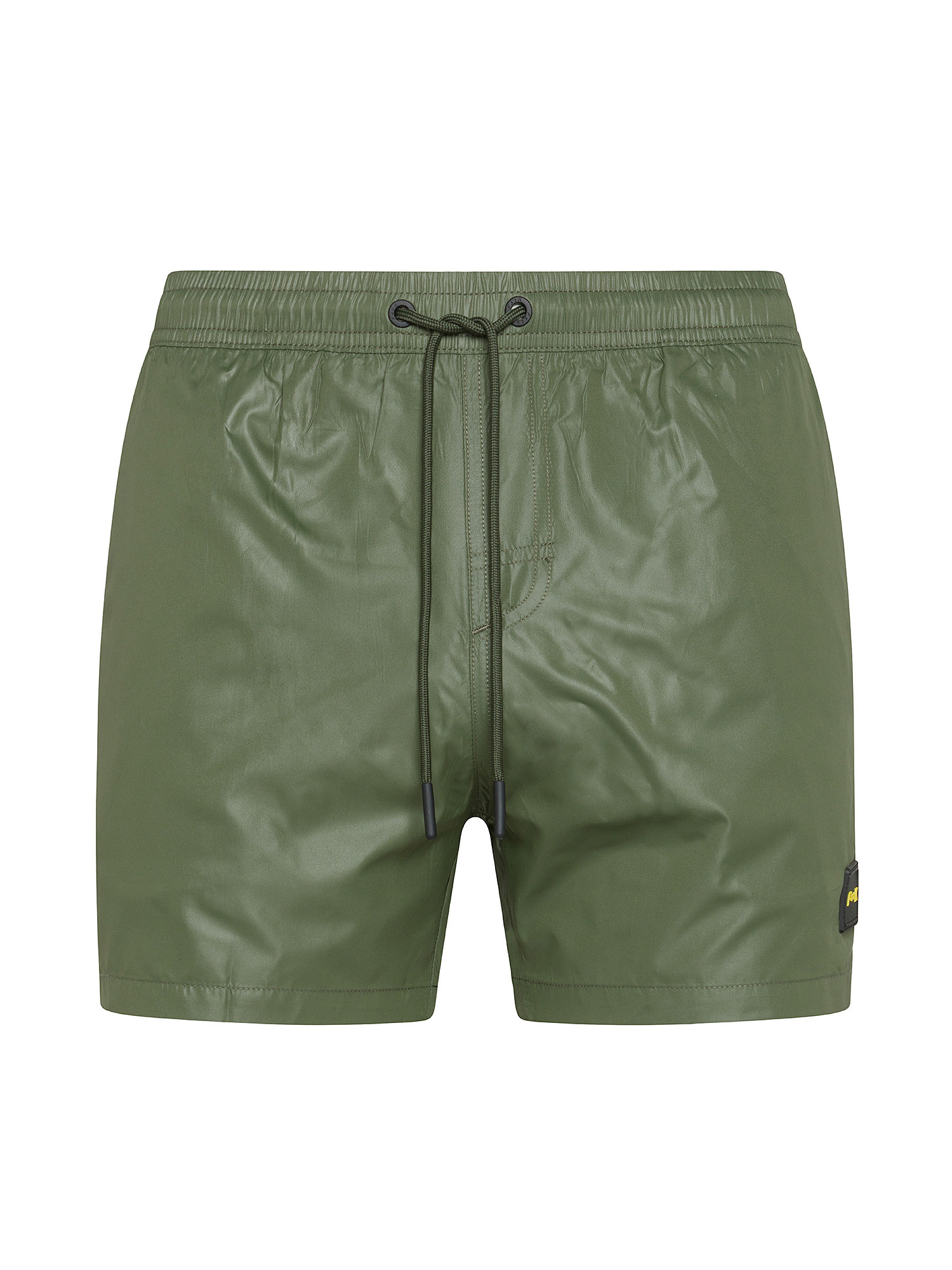 F**K - Shiny swim shorts, Dark Green, large image number 0