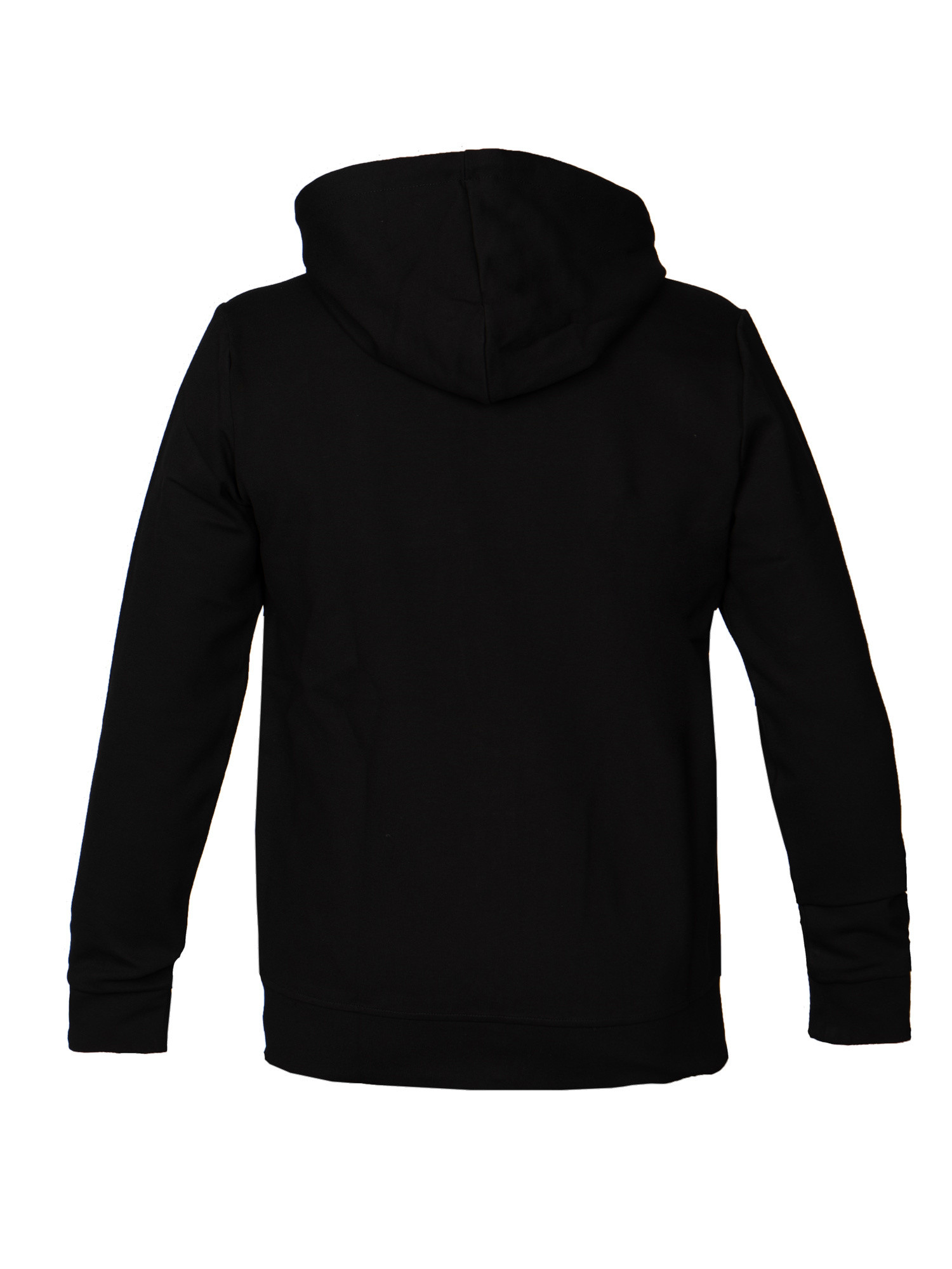 Slim fit sweatshirt with hood and zip, Black, large image number 1