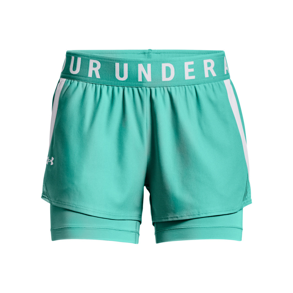 Shorts UA Play Up 2-in-1, Verde, large