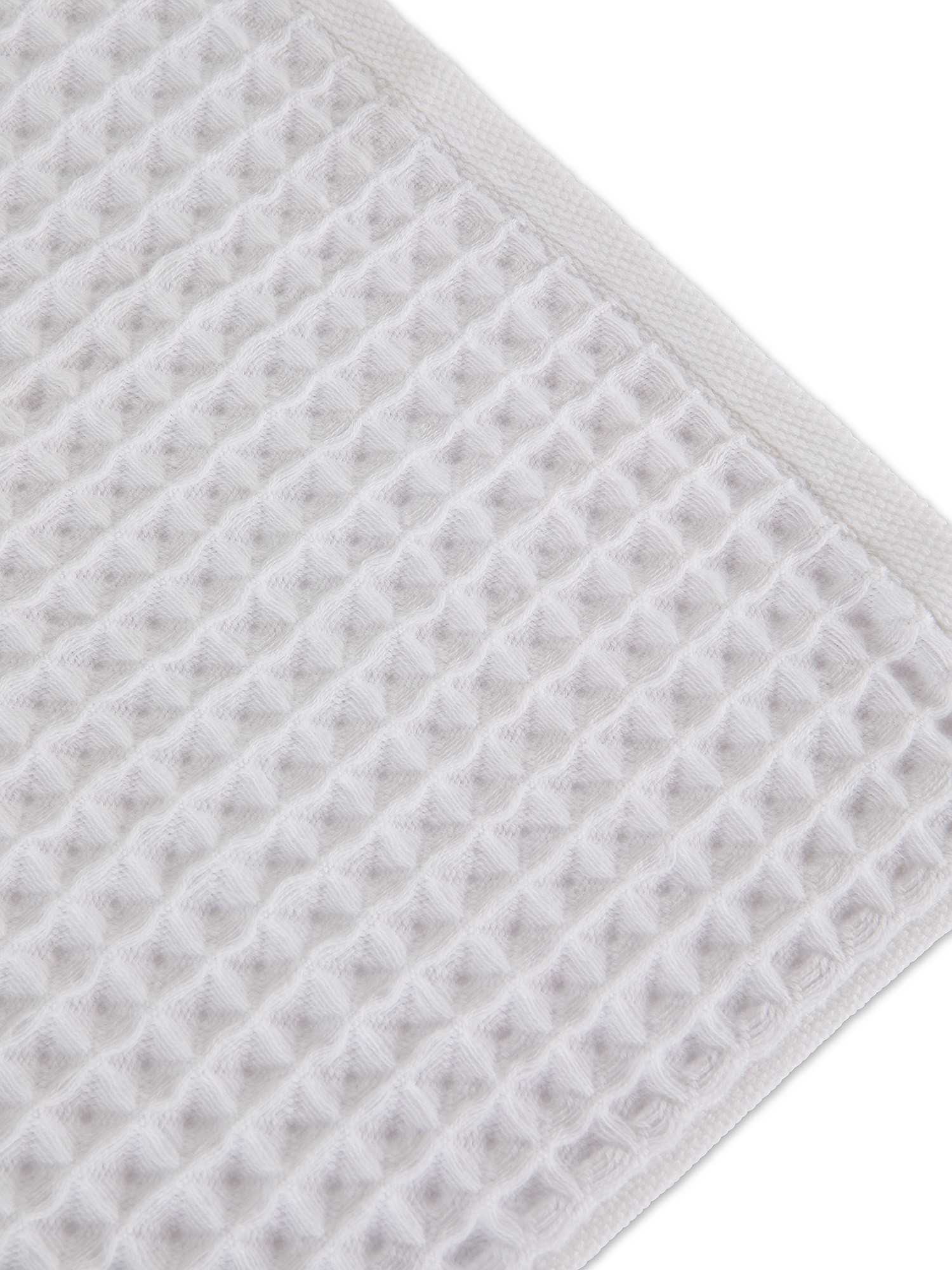Thermae waffle weave towel, White, large image number 2