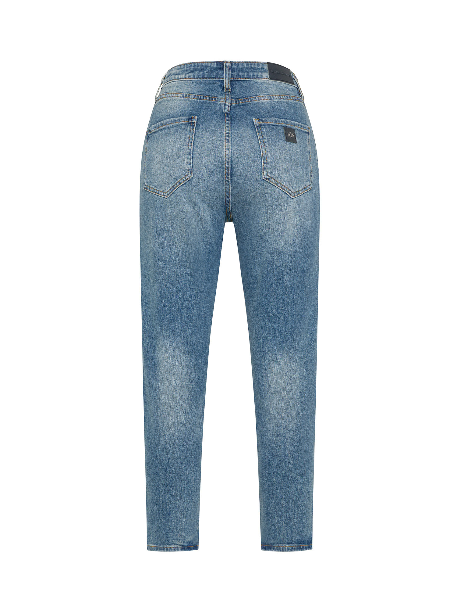 Armani Exchange - Five pocket jeans with logo, Denim, large image number 1