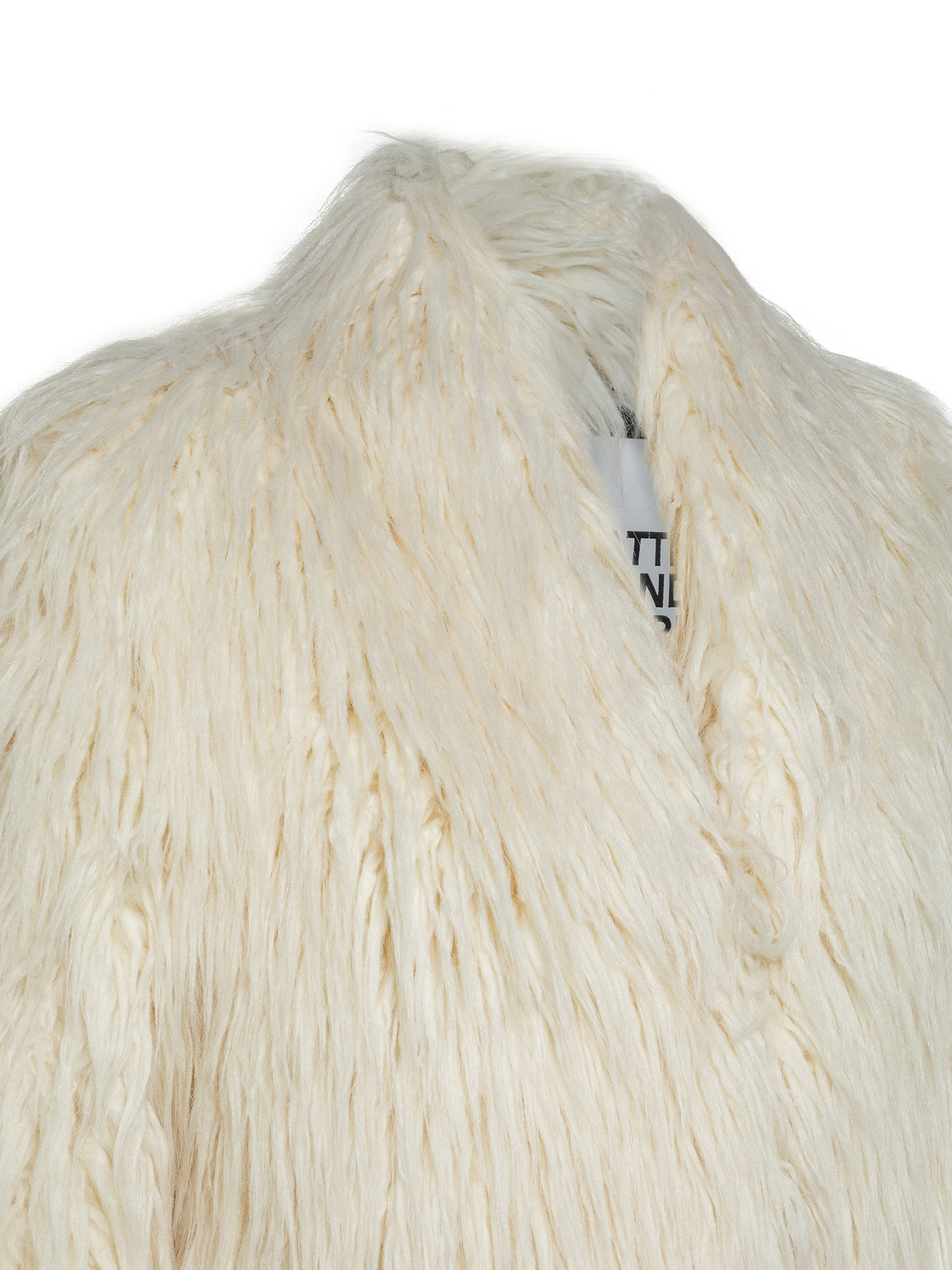 Giacca in eco pelliccia di mongolia, Bianco, large image number 2