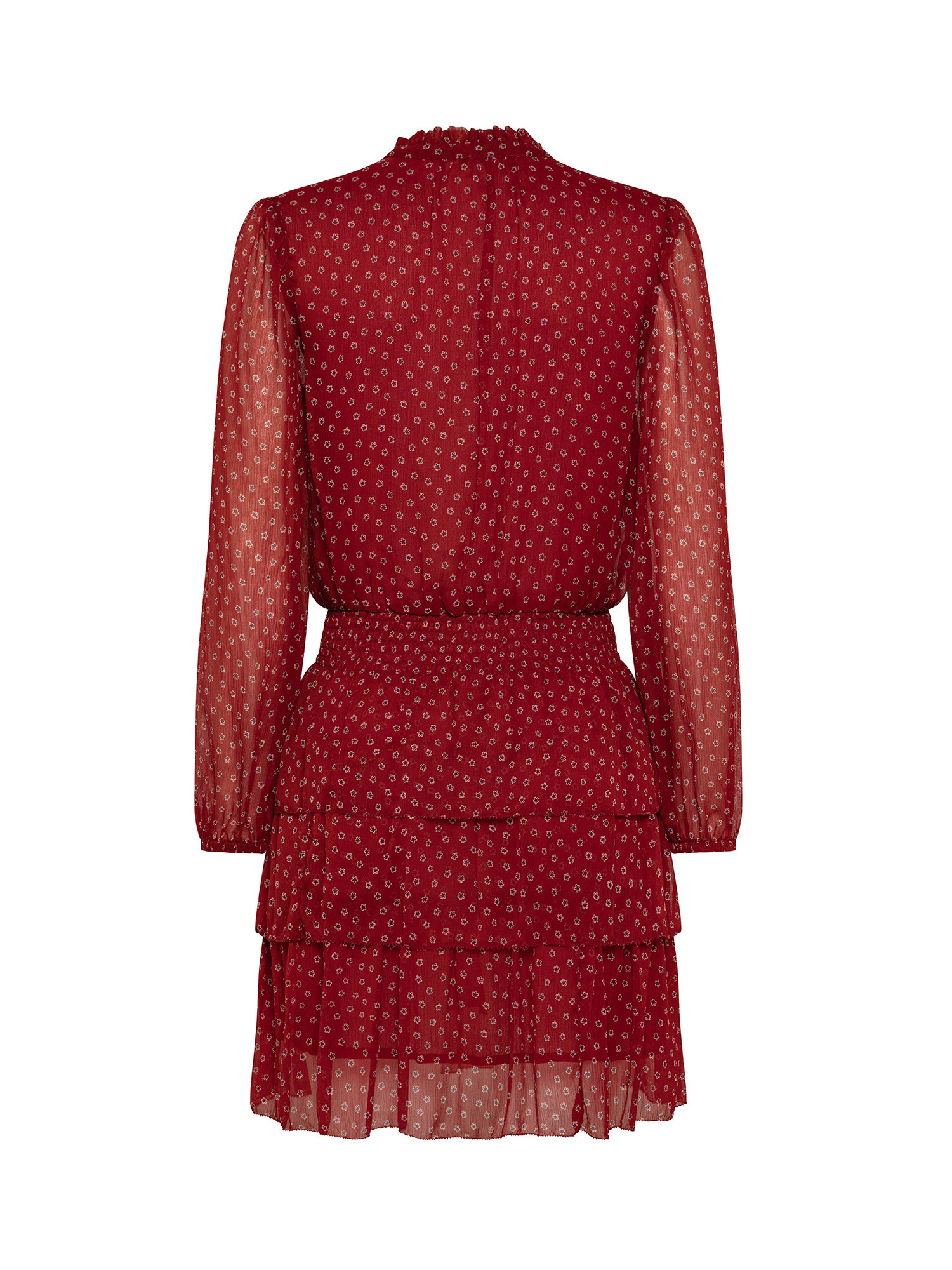 Delia flower print dress, Brick Red, large image number 1