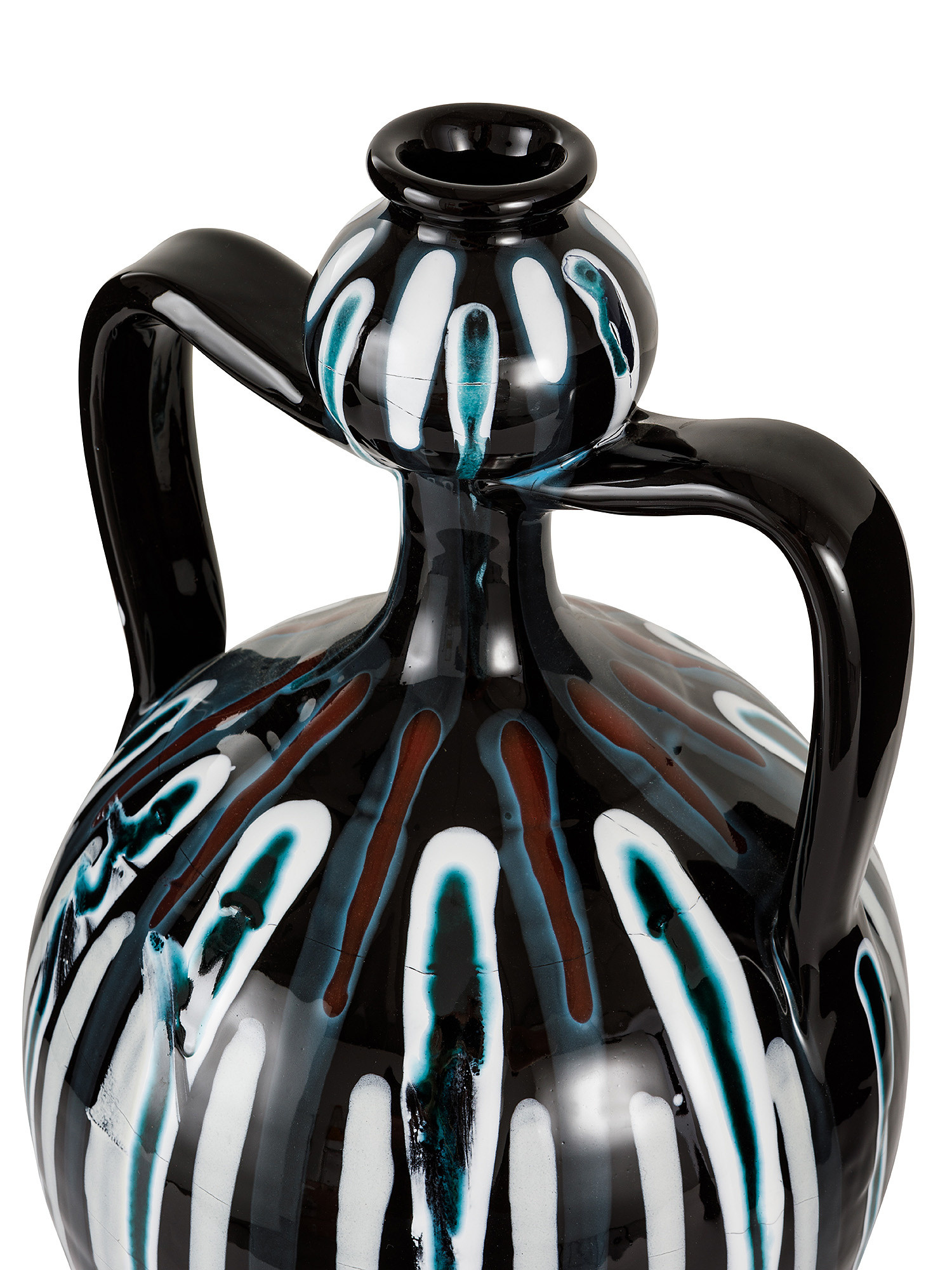 Grottaglie ceramic amphora made and hand painted, Multicolor, large image number 1