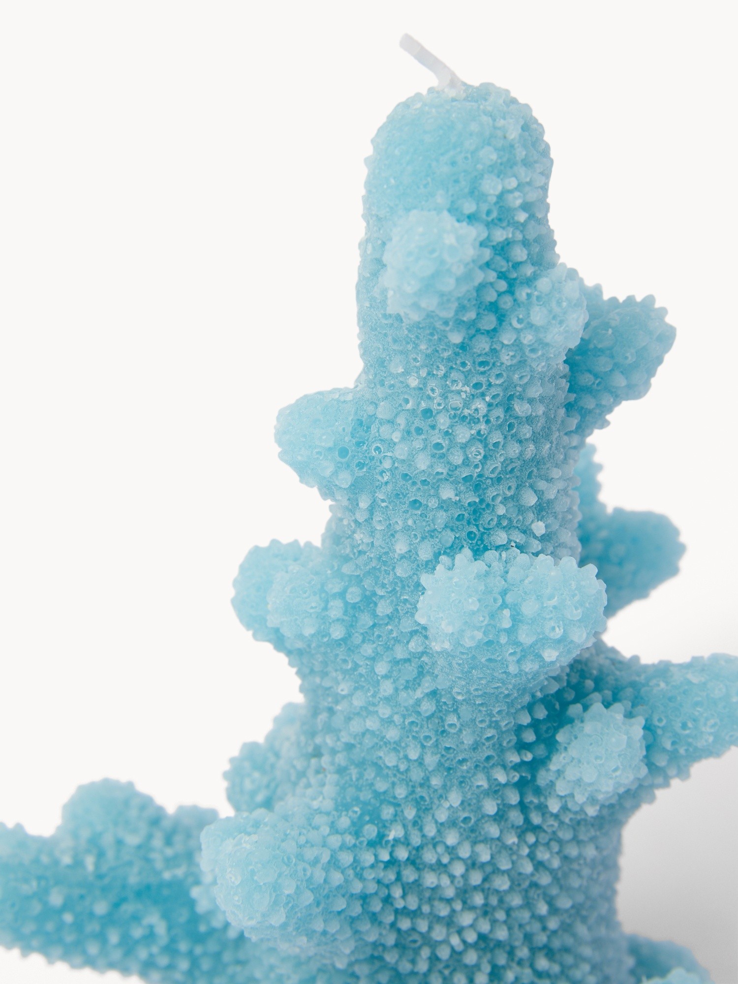 Coral-shaped candle, Light Blue, large image number 1