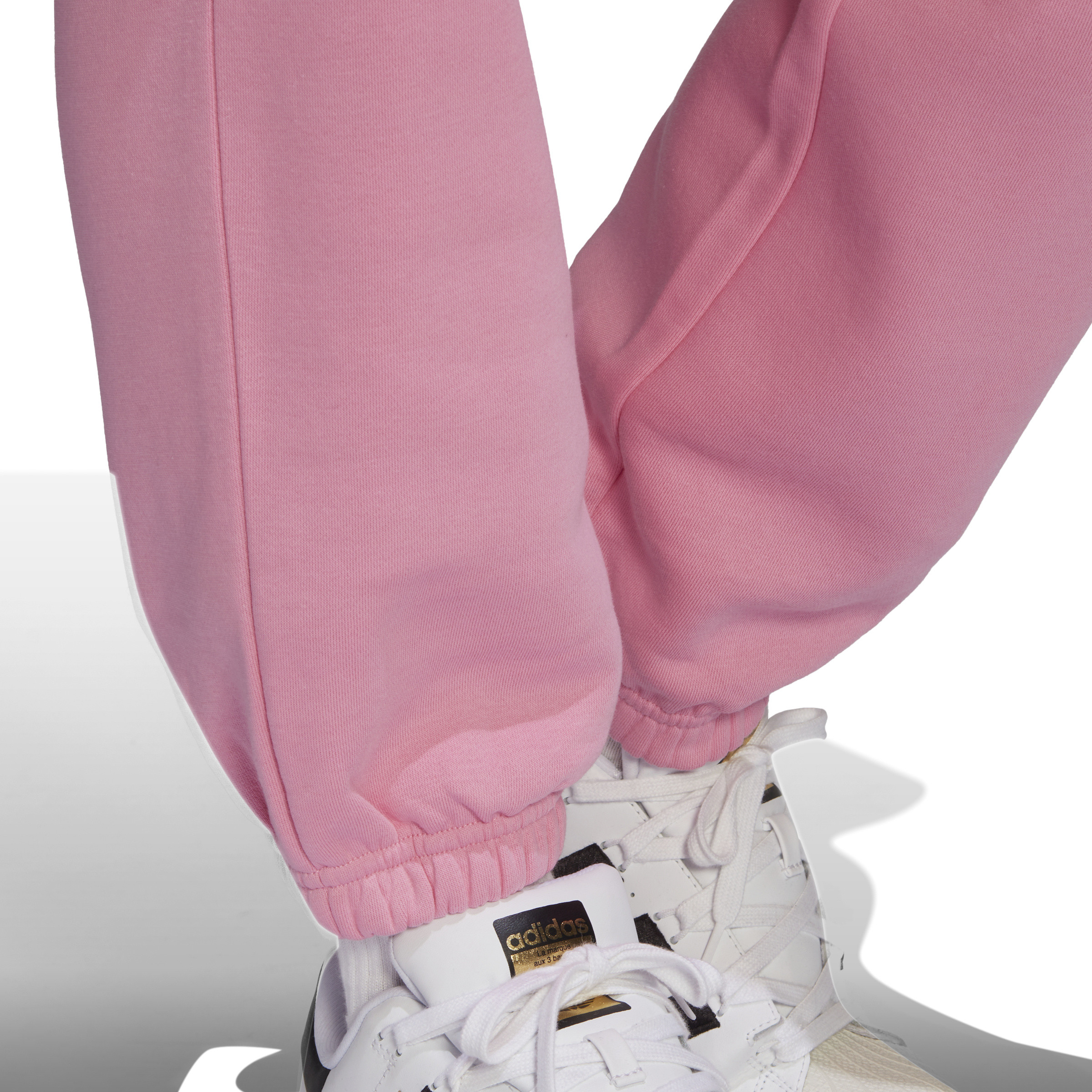 Adidas - Pantaloni adicolor essentials fleece joggers, Rosa, large image number 7