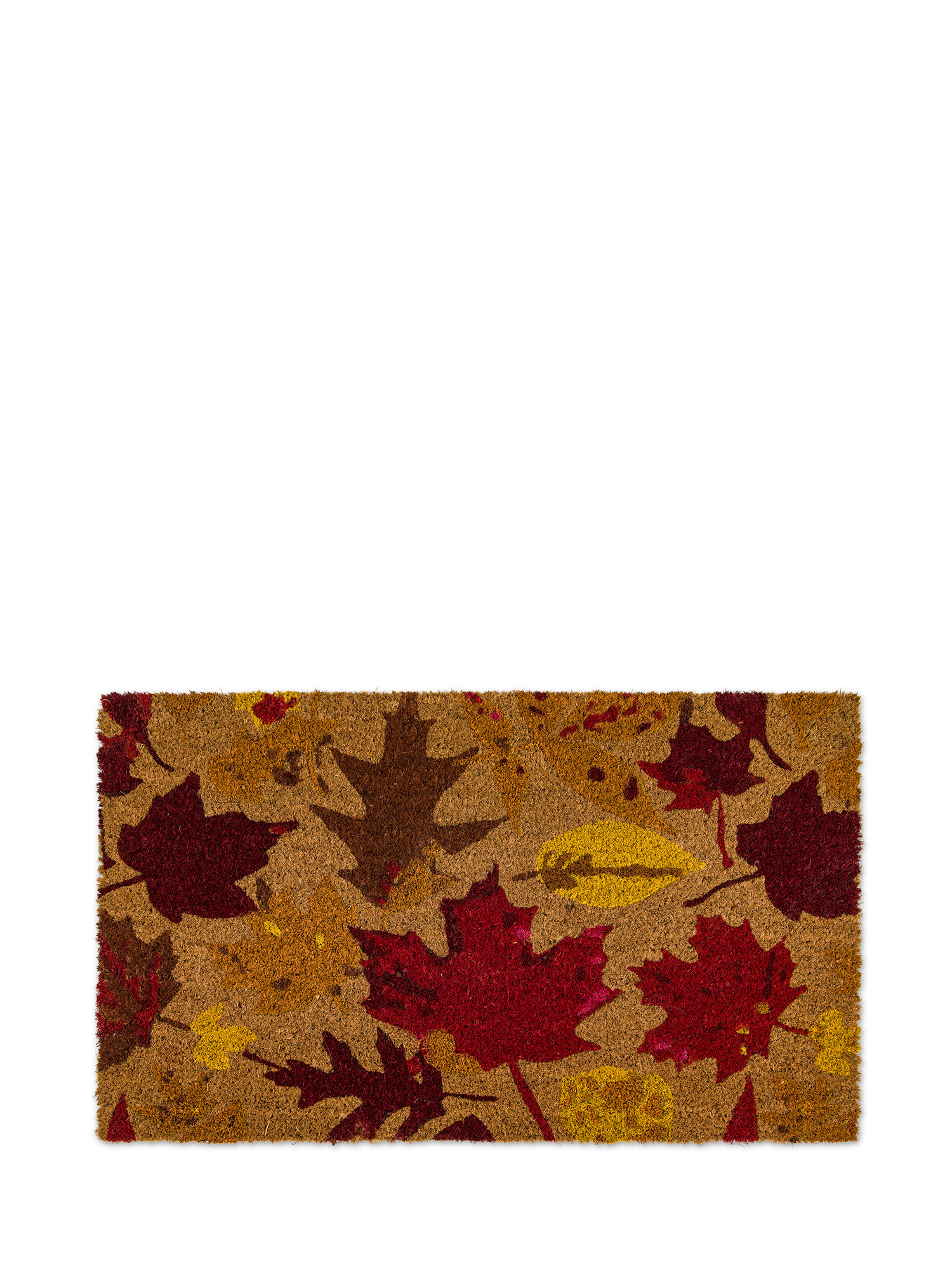 Leaves printed doormat, Light Brown, large image number 0