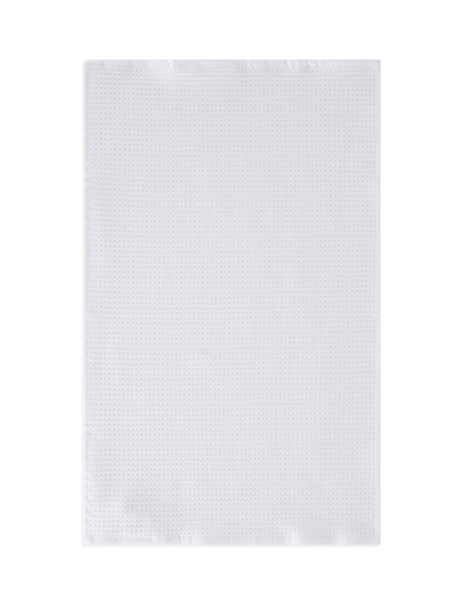 Set of 3 piqué cotton tea towels, White, large image number 1