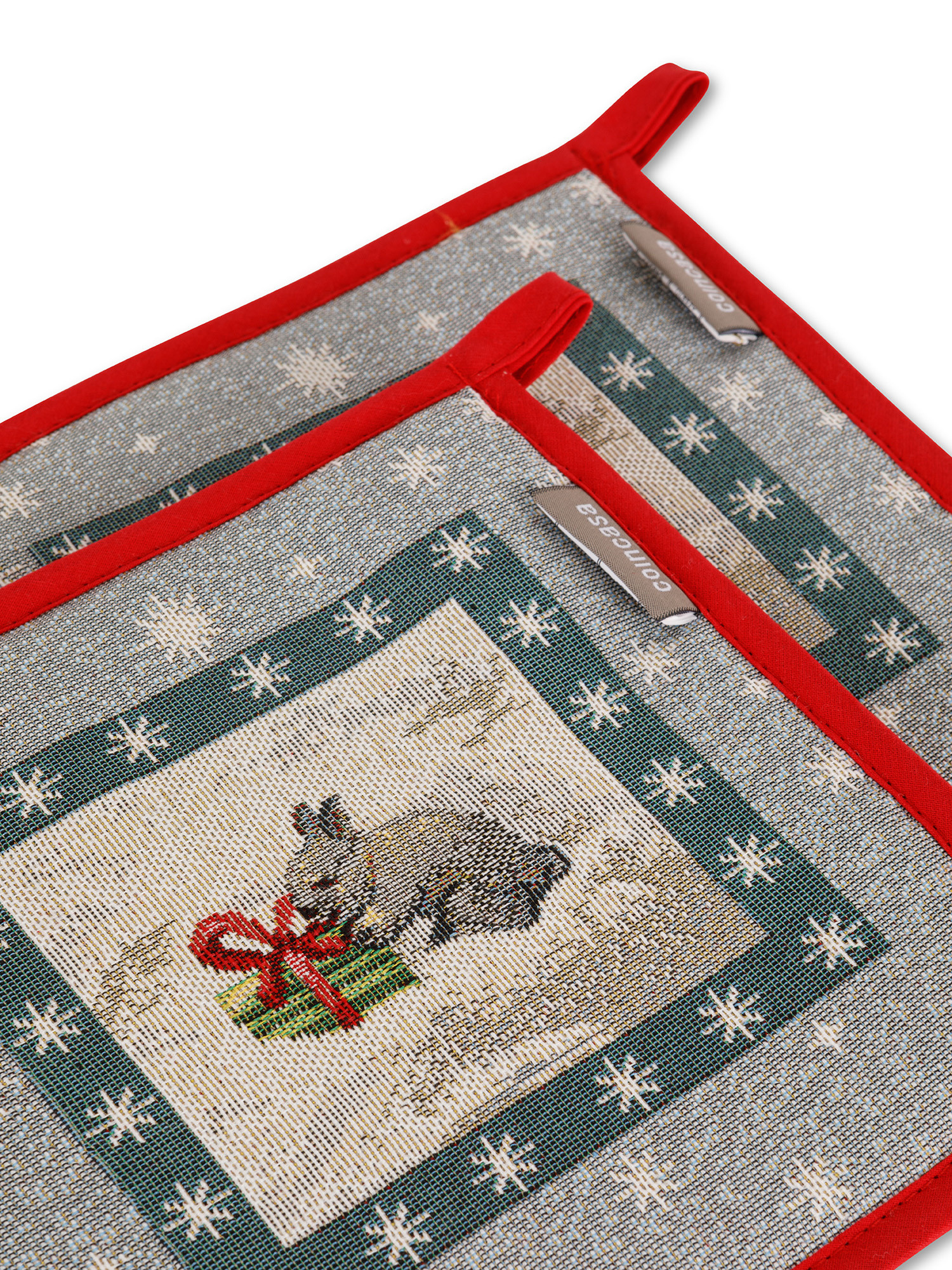 Presine tessuto gobelin motivi natalizi, Multicolor, large image number 7