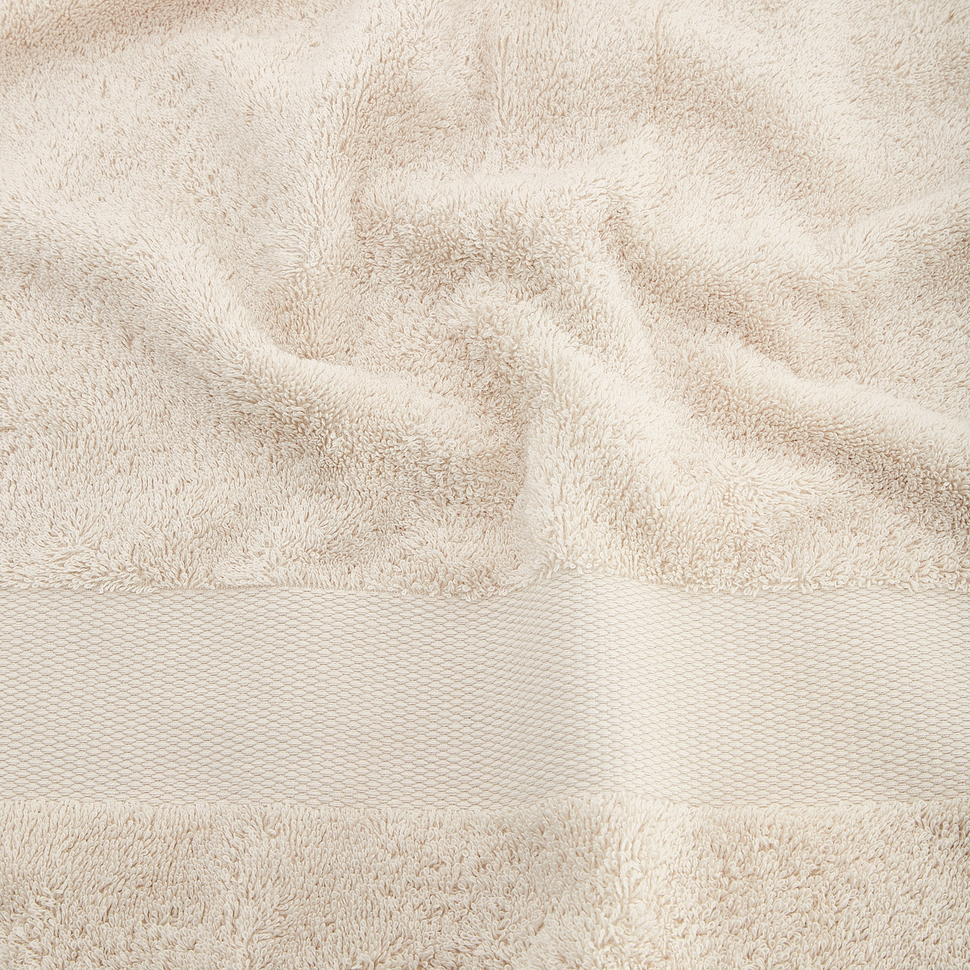 Asciugamano spugna di puro cotone Zefiro, Beige torrone, large image number 3