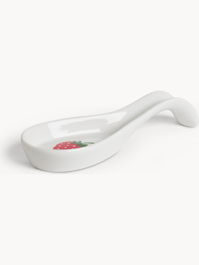New bone china ladle holder strawberry motif