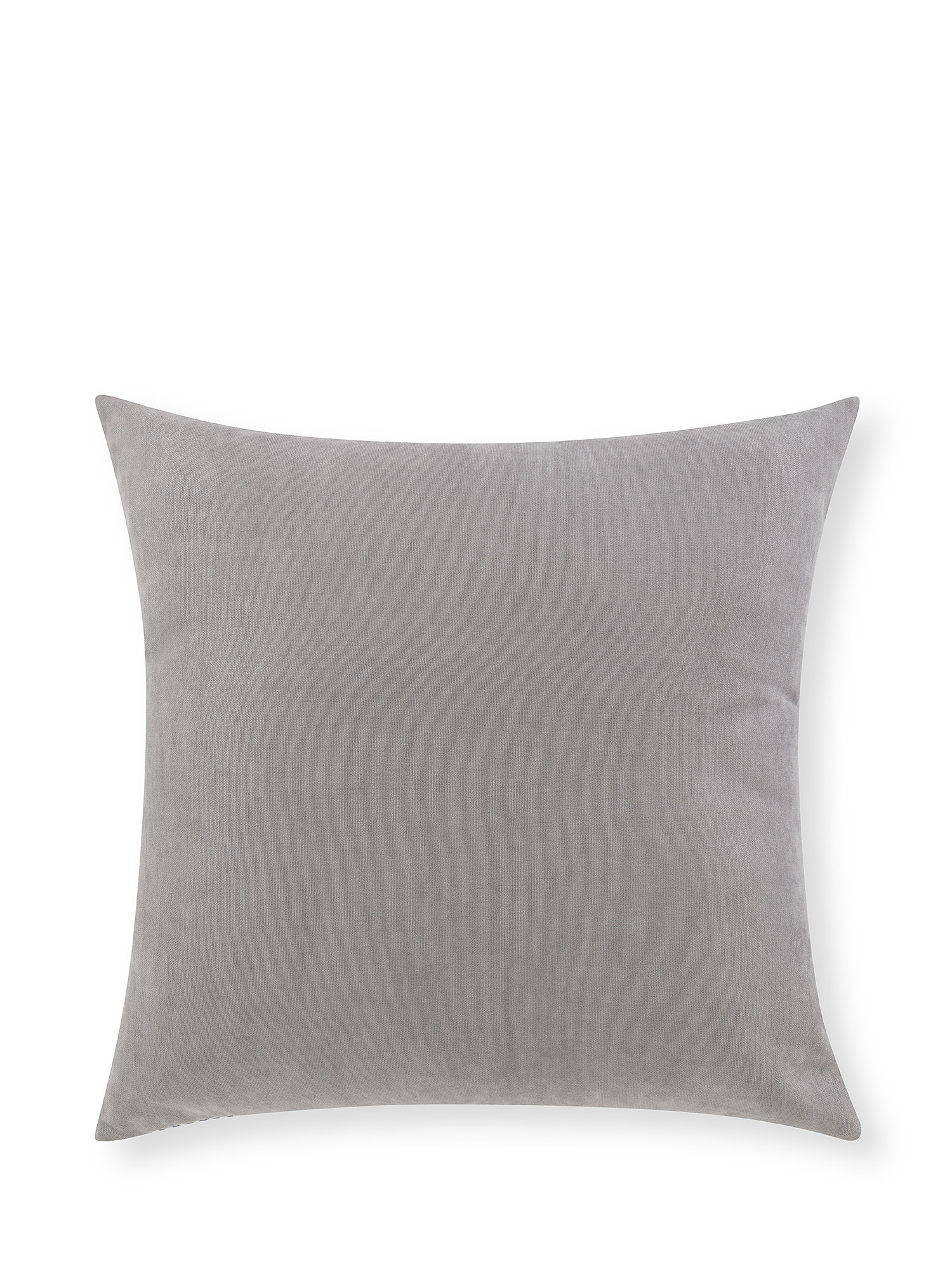 Cotton jacquard cushion with geometric pattern 45x45cm, Beige, large image number 1
