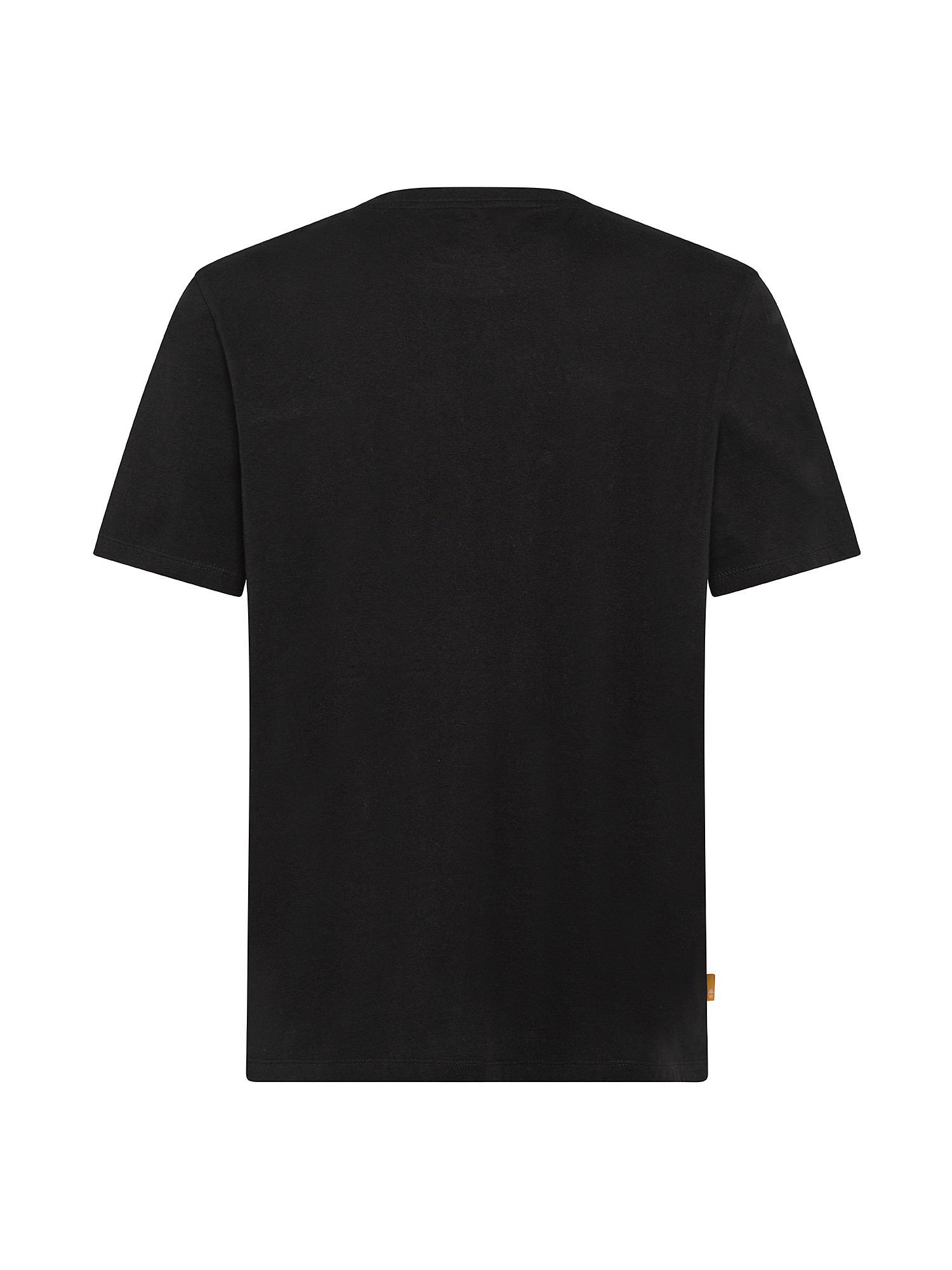 T-shirt da Uomo con Logo Mimetico, Nero, large