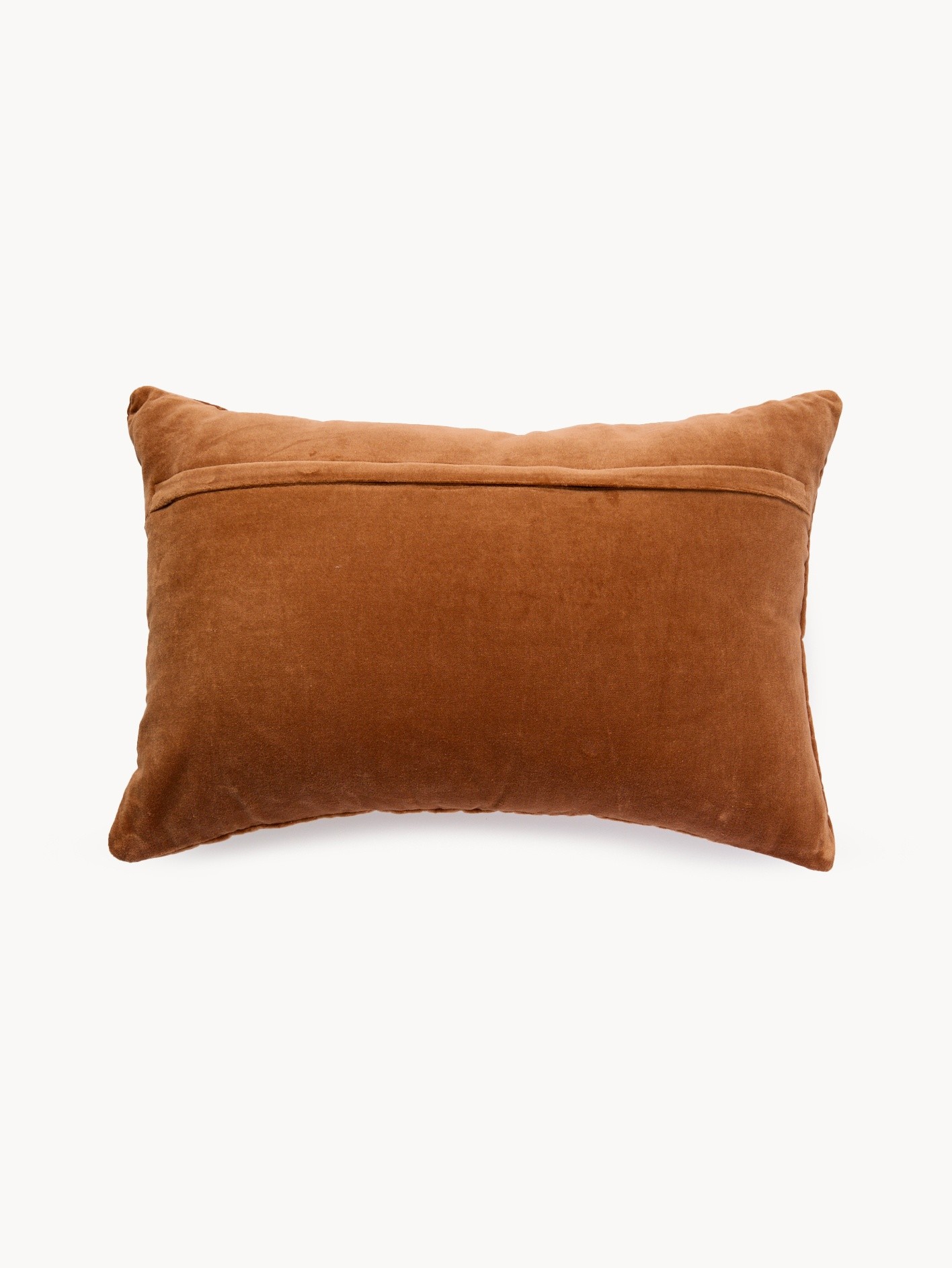 Quilted velvet cushion 35x55cm, Hazelnut Brown, large image number 1