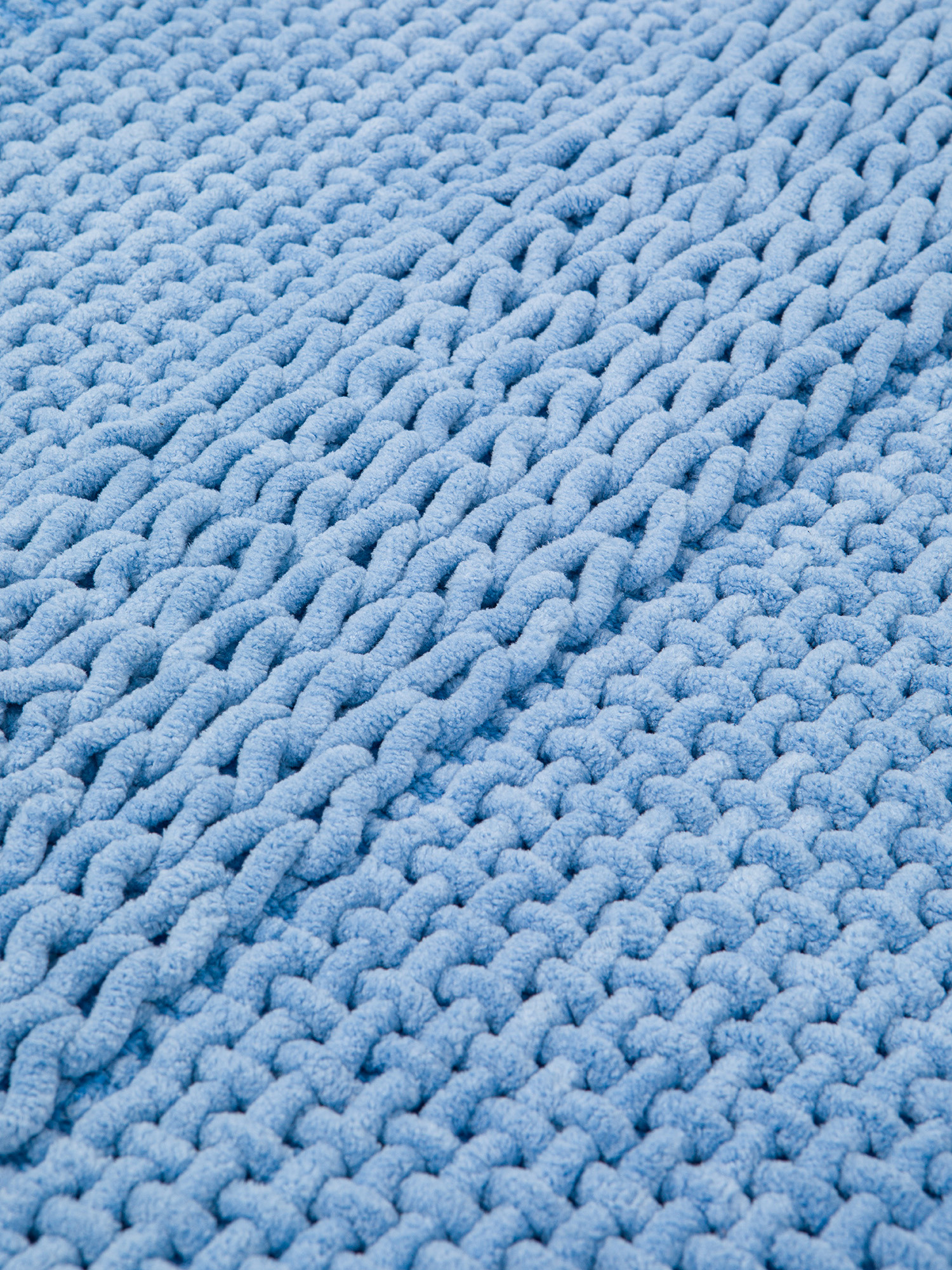 Woven chenille bathroom rug, Light Blue, large image number 1